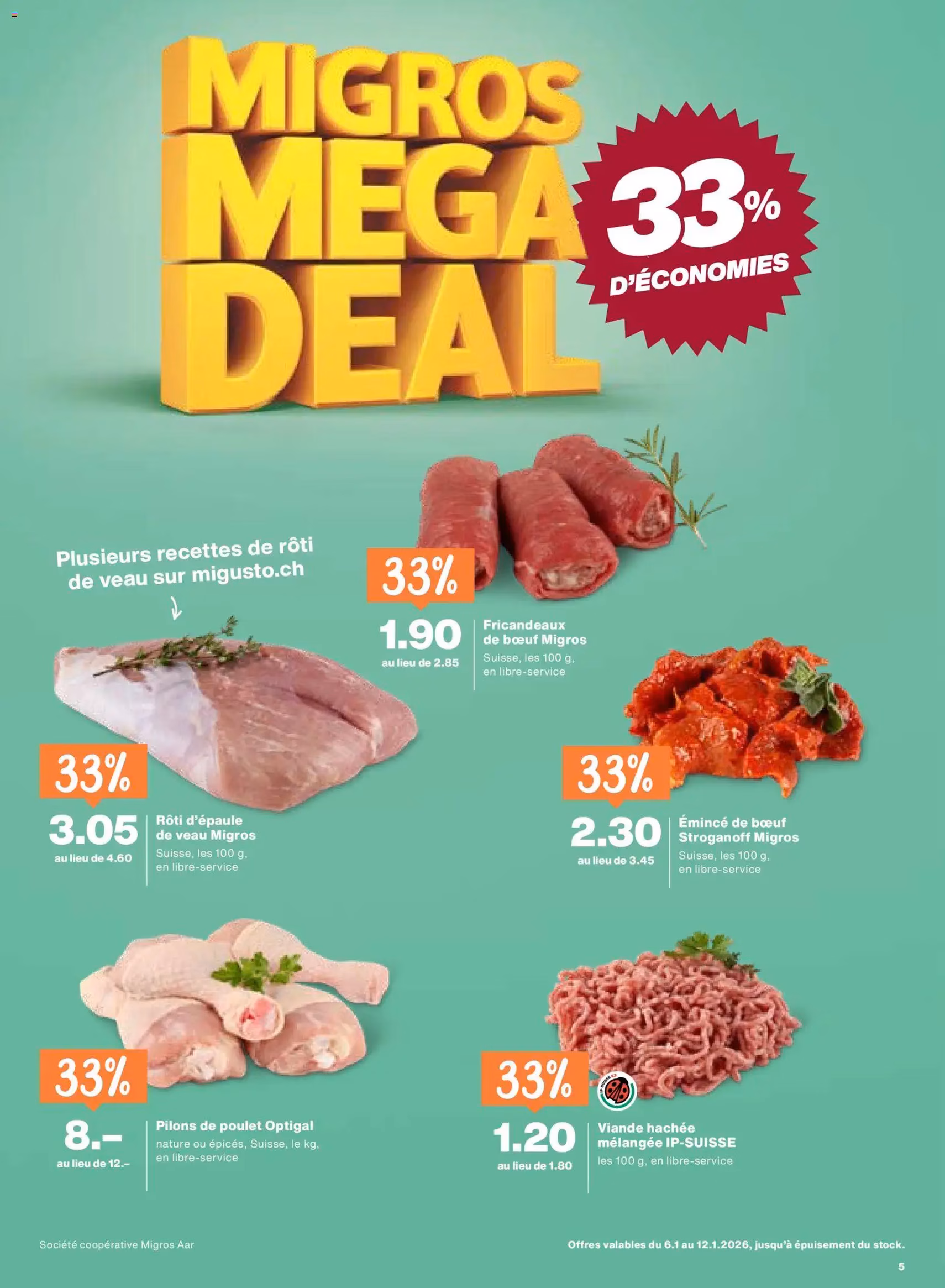 Migros Aktionen - Gültiger Prospekt ab 06.01.2026, Seite 5 von insgesamt 20