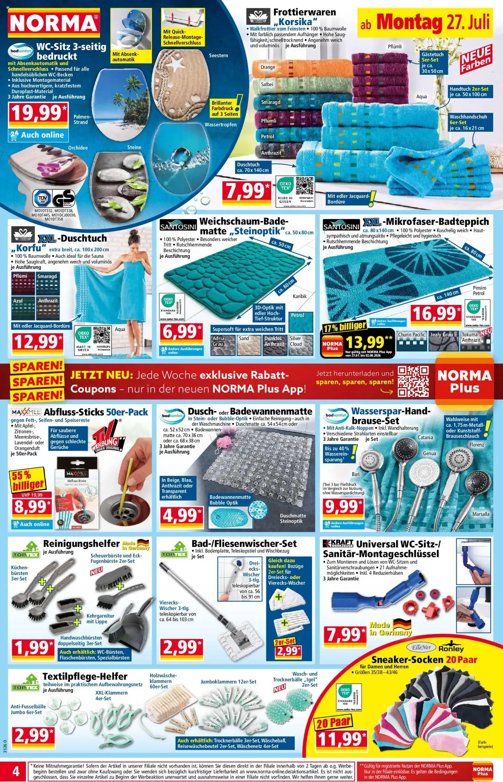 Norma Prospekt - Gültiger Prospekt ab 27.07.2026, Seite 4 von insgesamt 19