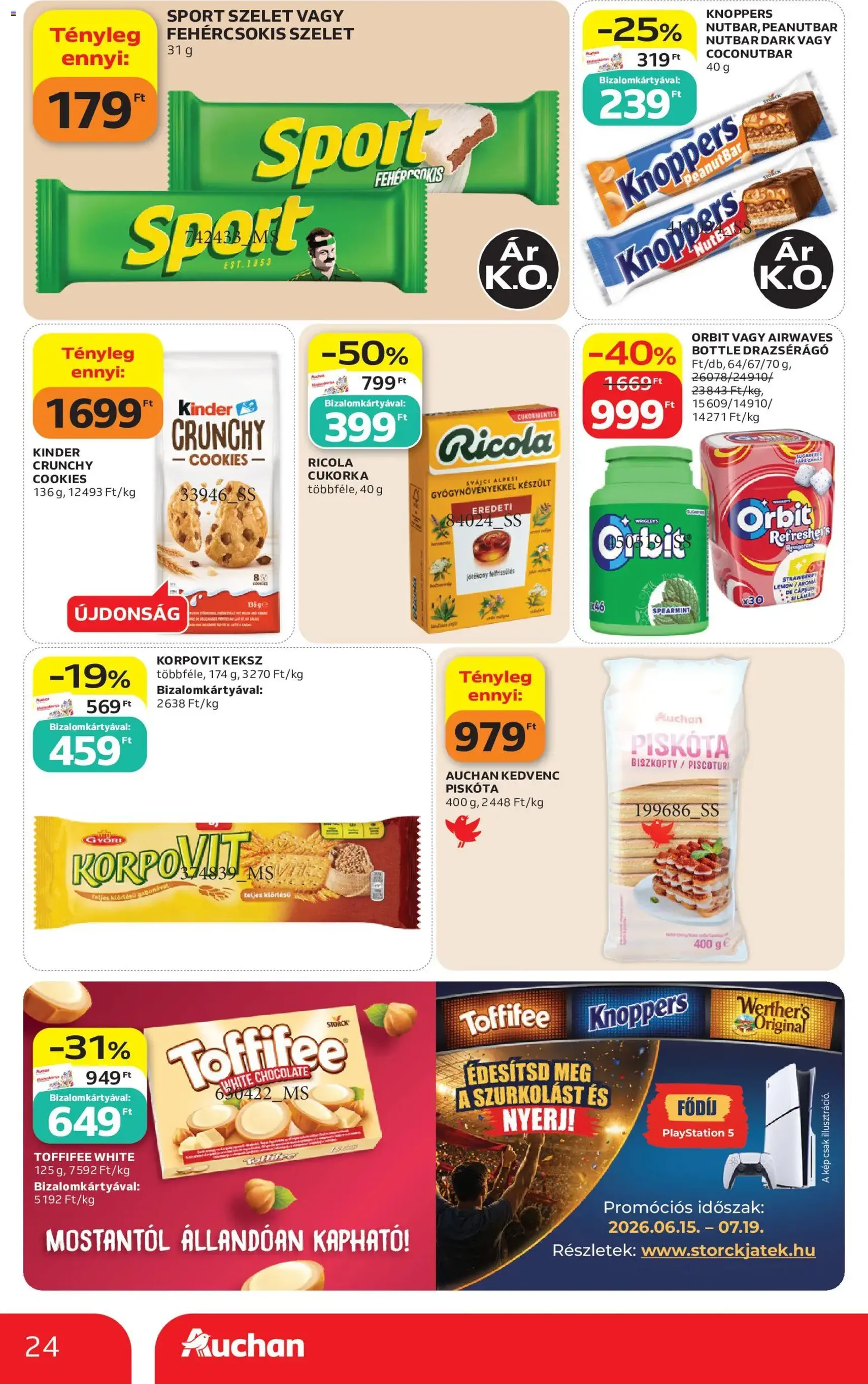 Auchan akciós újság - 2026.07.16. érvényes szórólap 24 oldal 56 oldalból