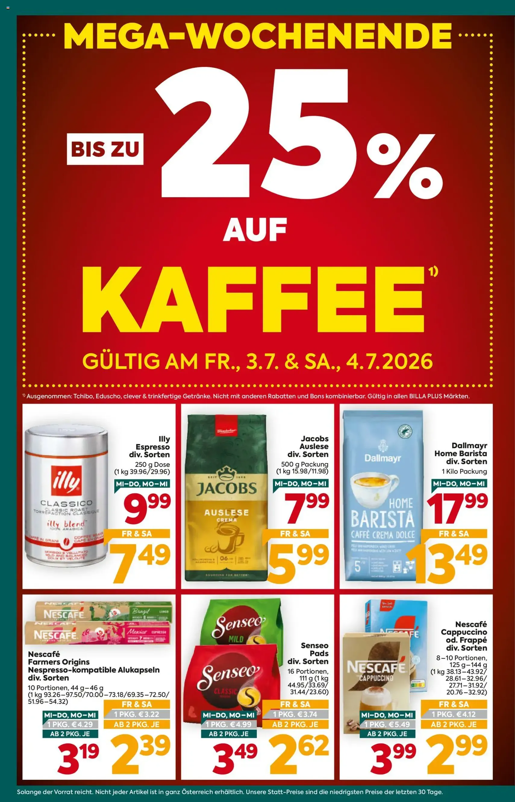Billa Plus Flugblatt - Gültiger Prospekt ab 01.07.2026, Seite 2 von insgesamt 16
