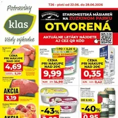 Klas leták - náhľad letáku platný od 22.06.2026