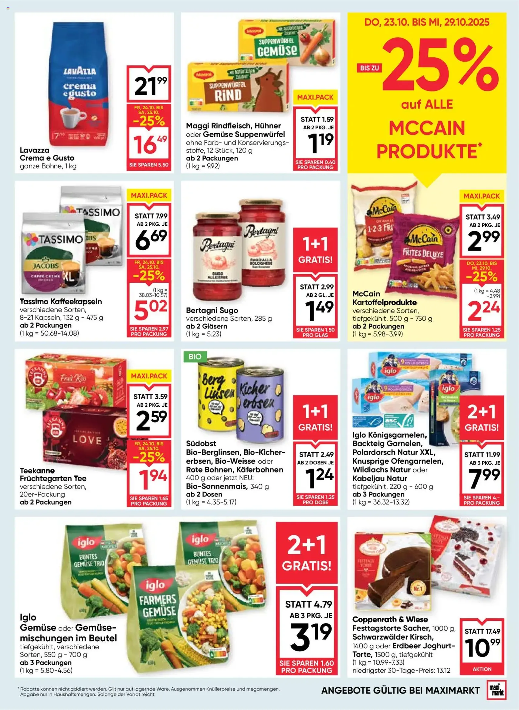 Maximarkt Flugblatt - Gültiger Prospekt ab 23.10.2025, Seite 11 von insgesamt 24 Maximarkt Flugblatt - Gültiger Prospekt ab 23.10.2025, Seite 11 von insgesamt 24