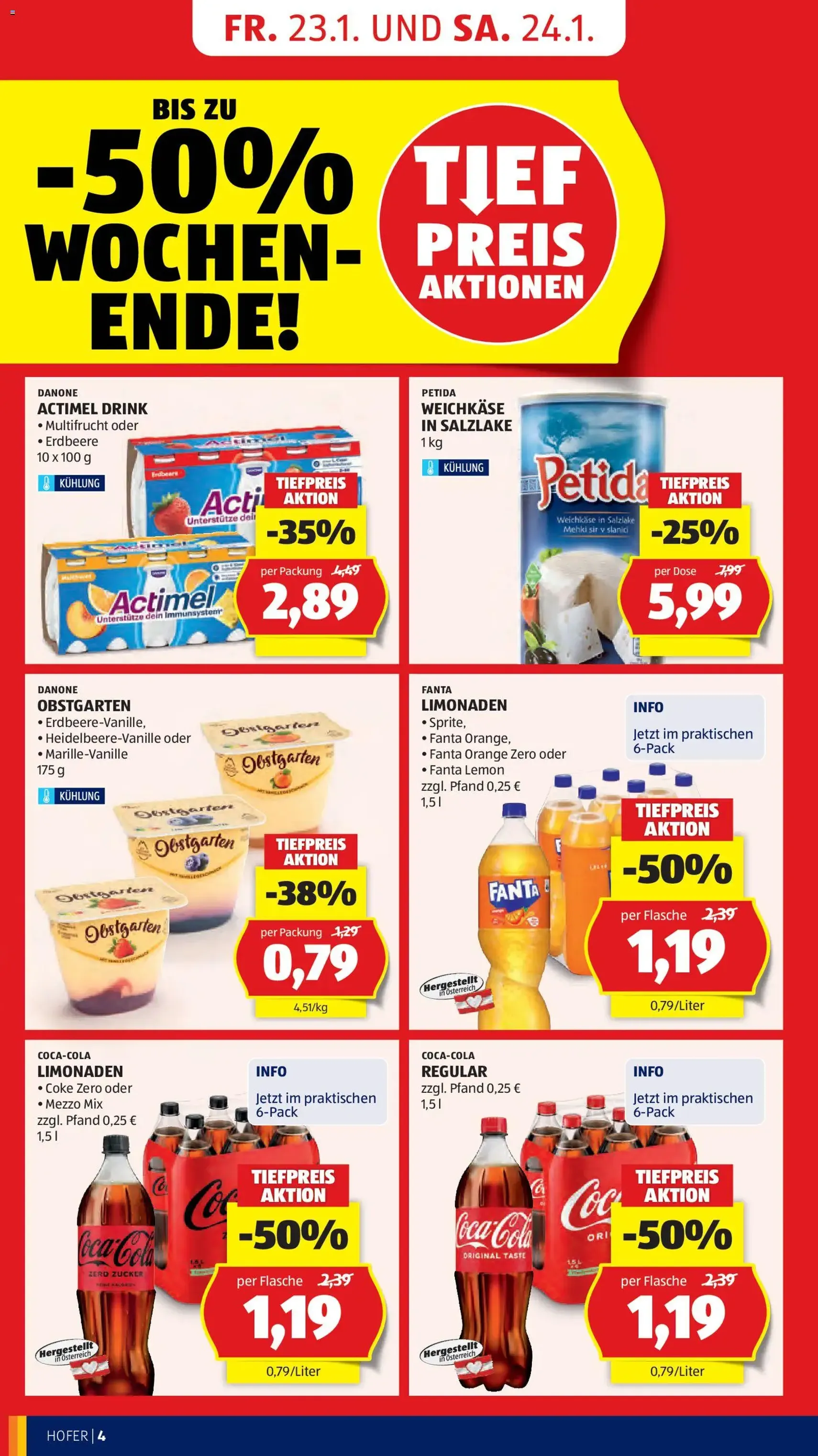 Hofer Flugblatt - Gültiger Prospekt ab 23.01.2026, Seite 6 von insgesamt 45