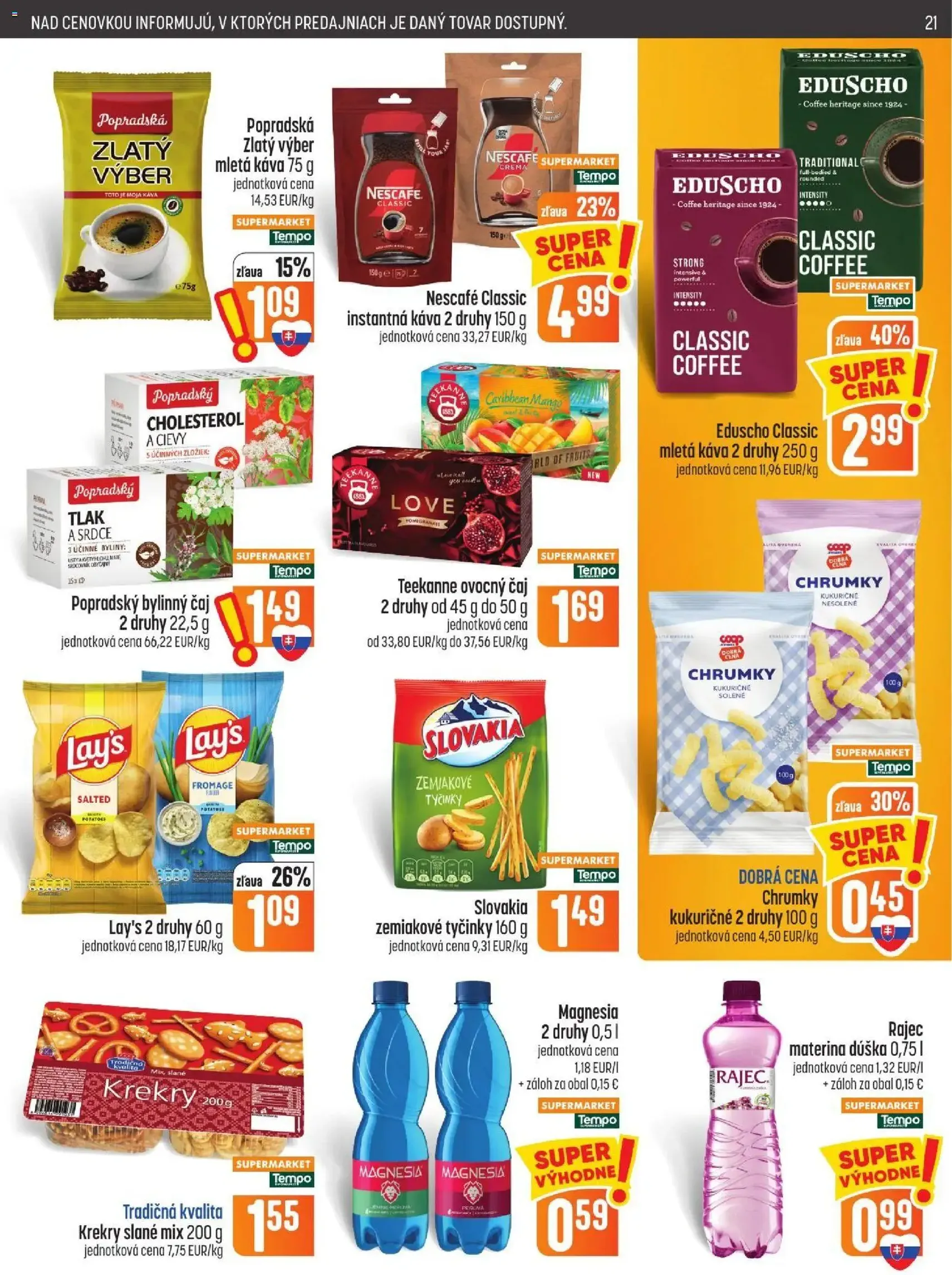 COOP Jednota leták - platný leták od 22.10.2026 strana 21 z 29