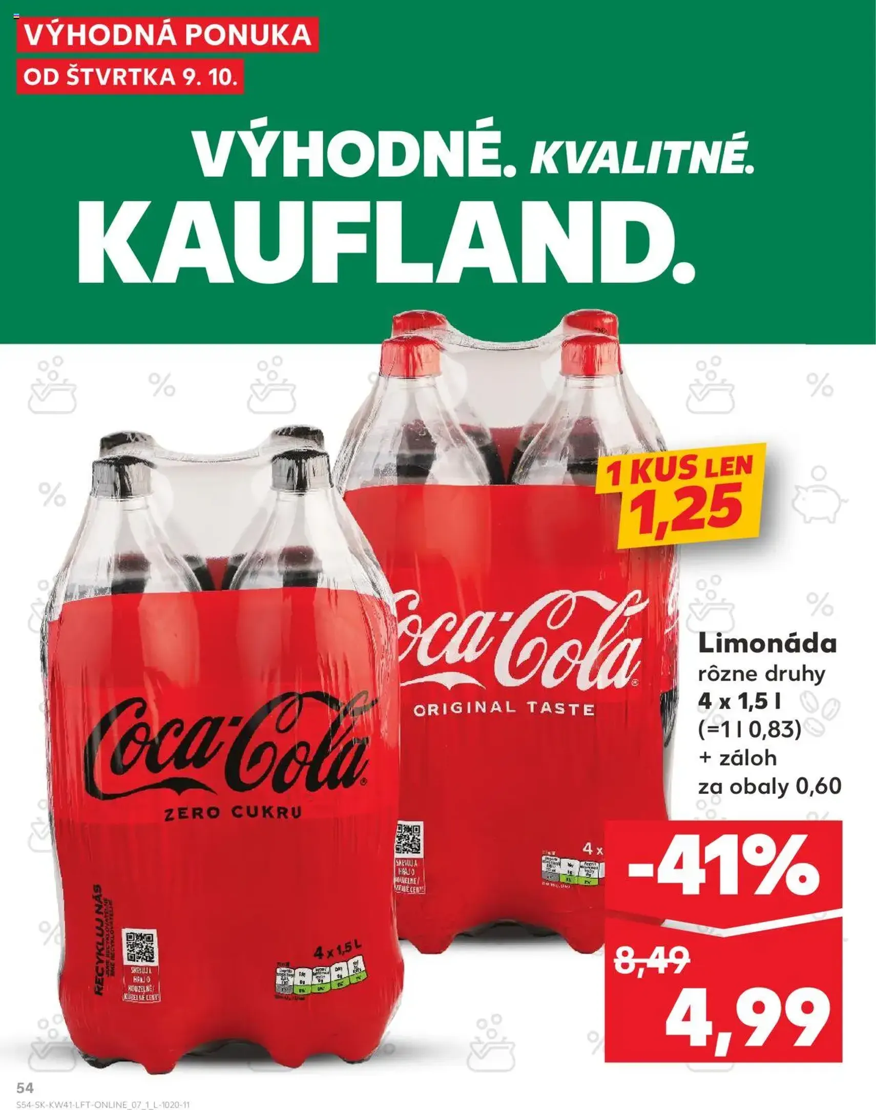 Kaufland Bratislava-Avion - platný leták od 09.10.2025 strana 54 z 80
