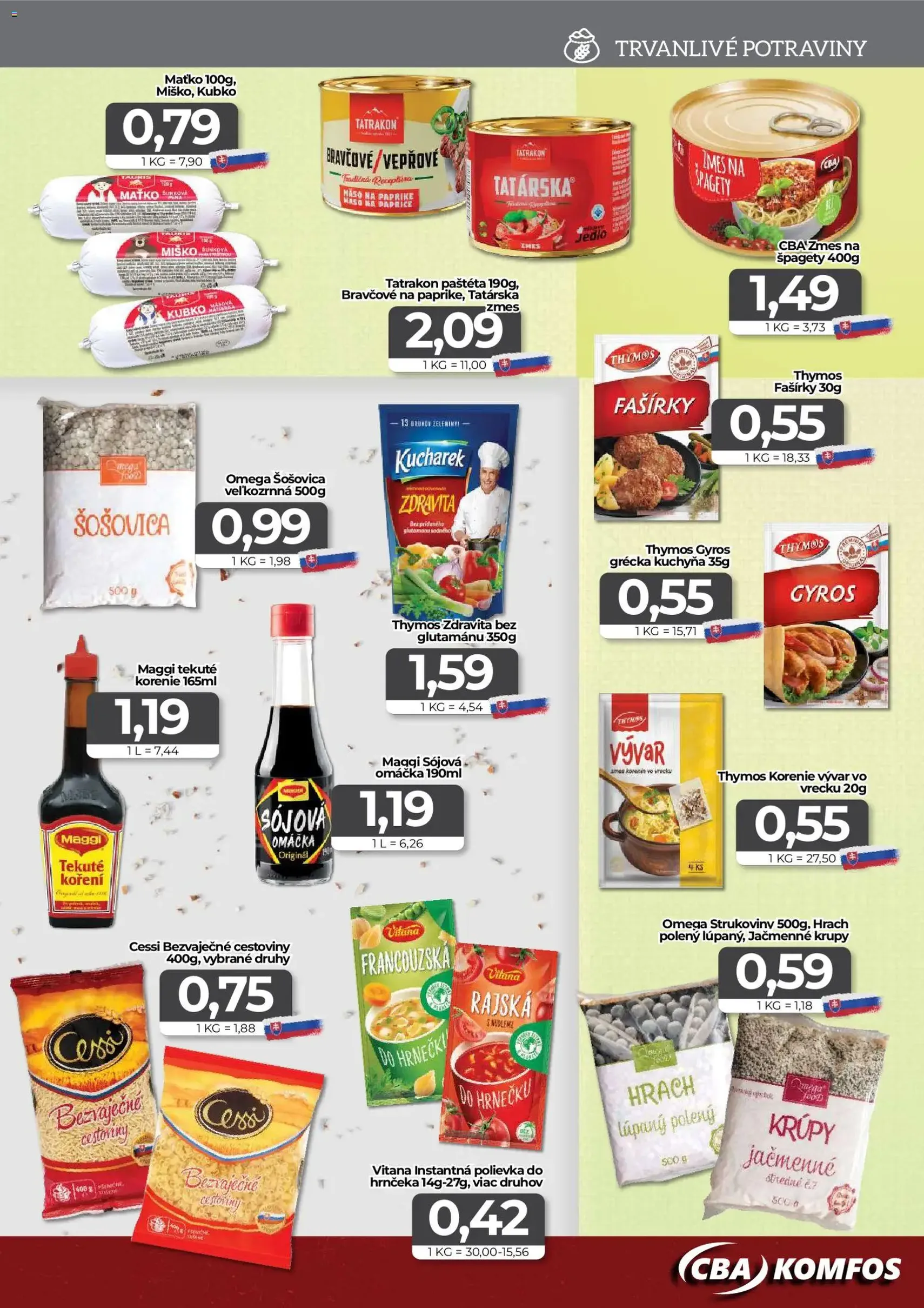 CBA Komfos leták - platný leták od 24.04.2026 strana 7 z 16