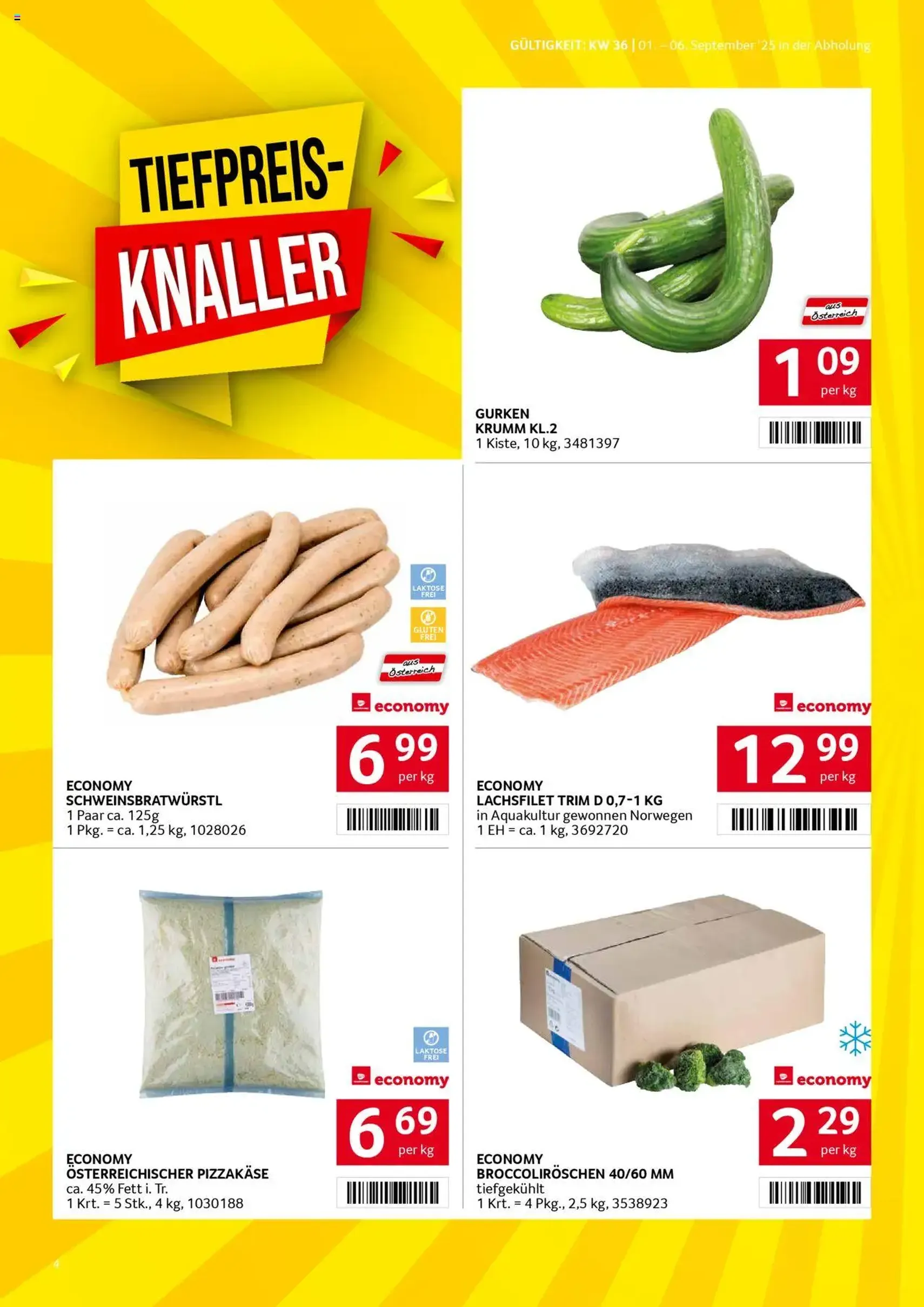 Transgourmet Flugblatt - Gültiger Prospekt ab 31.08.2025, Seite 4 von insgesamt 32 Transgourmet Flugblatt - Gültiger Prospekt ab 31.08.2025, Seite 4 von insgesamt 32