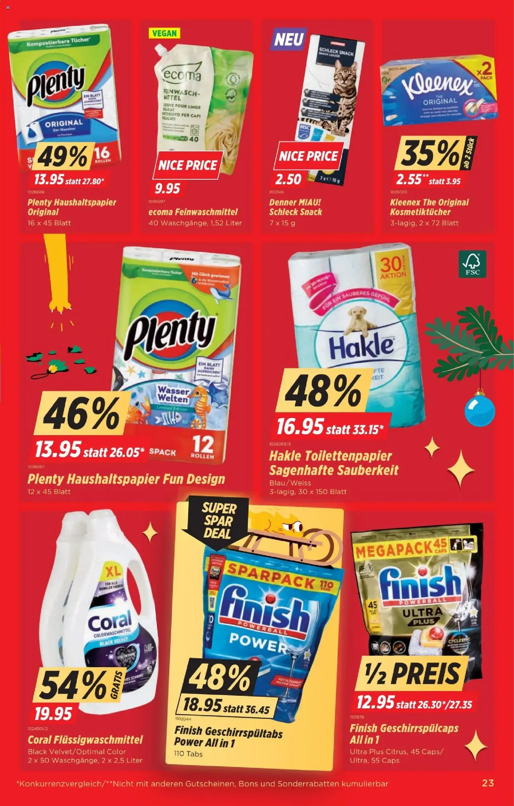 Denner Aktionen - Gültiger Prospekt ab 16.12.2025, Seite 23 von insgesamt 24
