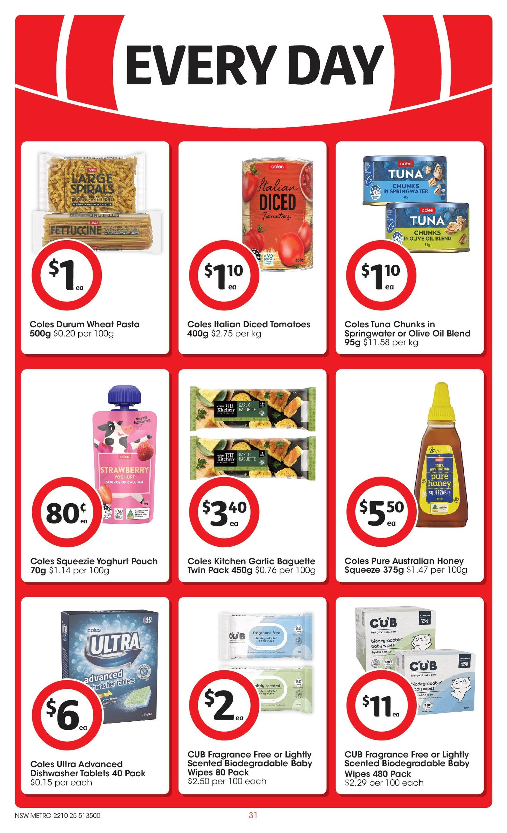 Coles Catalogue NSW - valid flyer from 22/10/2025, page 31 of 47 Coles Catalogue NSW - valid flyer from 22/10/2025, page 31 of 47