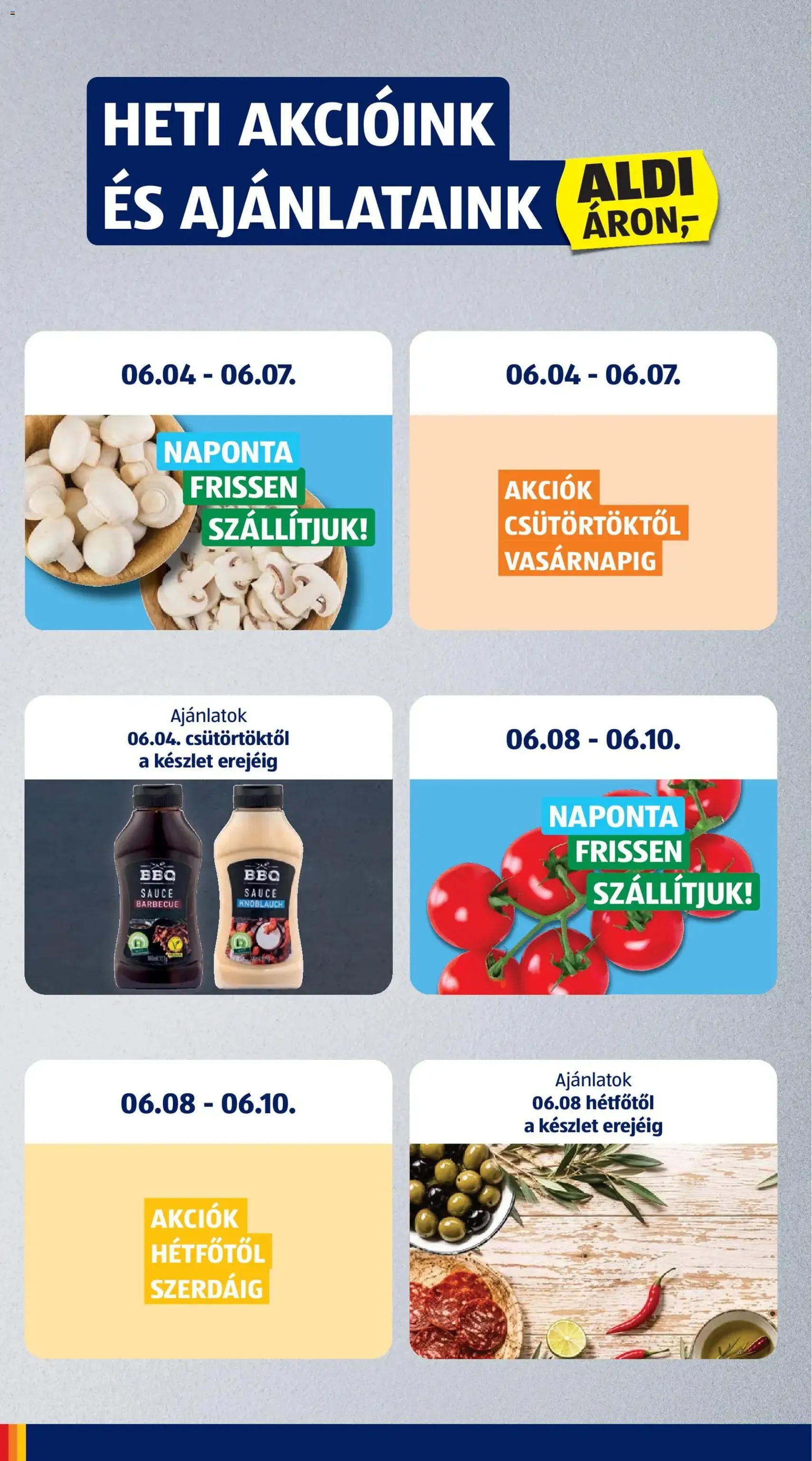 Aldi akciós újság - 2026.06.04. érvényes szórólap 6 oldal 35 oldalból