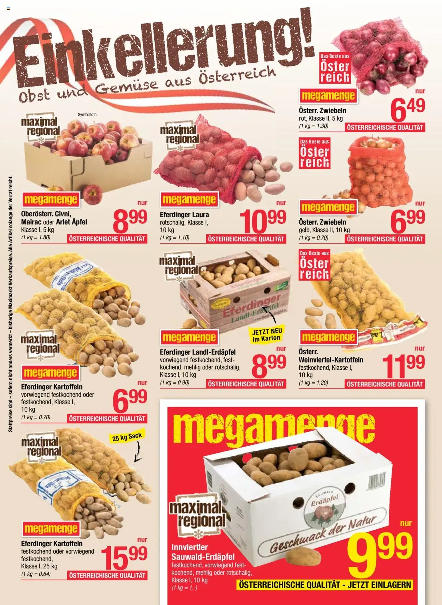 Maximarkt Flugblatt - Gültiger Prospekt ab 13.10.2025, Seite 8 von insgesamt 28 Maximarkt Flugblatt - Gültiger Prospekt ab 13.10.2025, Seite 8 von insgesamt 28