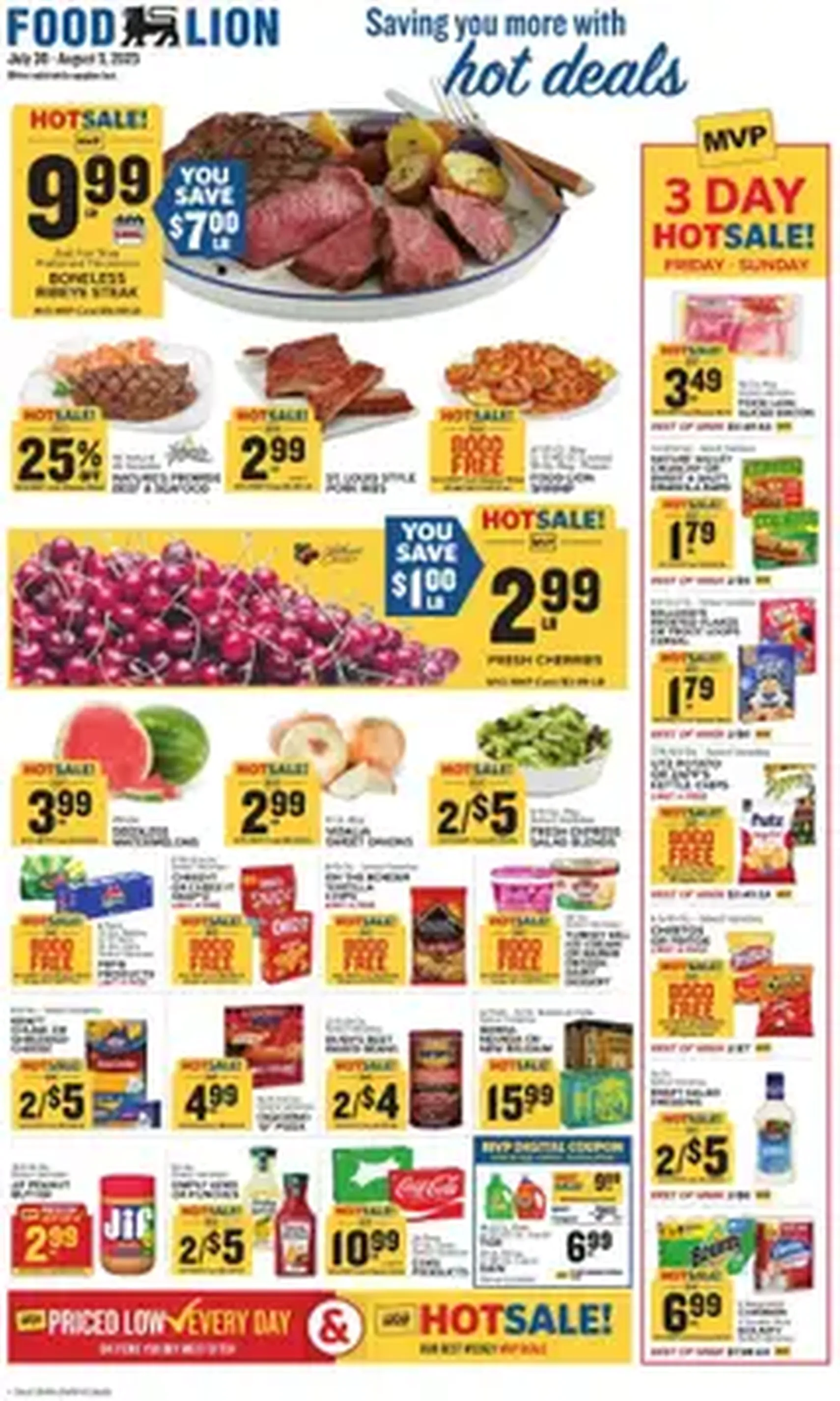 Food Lion Weekly Ad - valid flyer from 07/30/2025, page 1 of 1