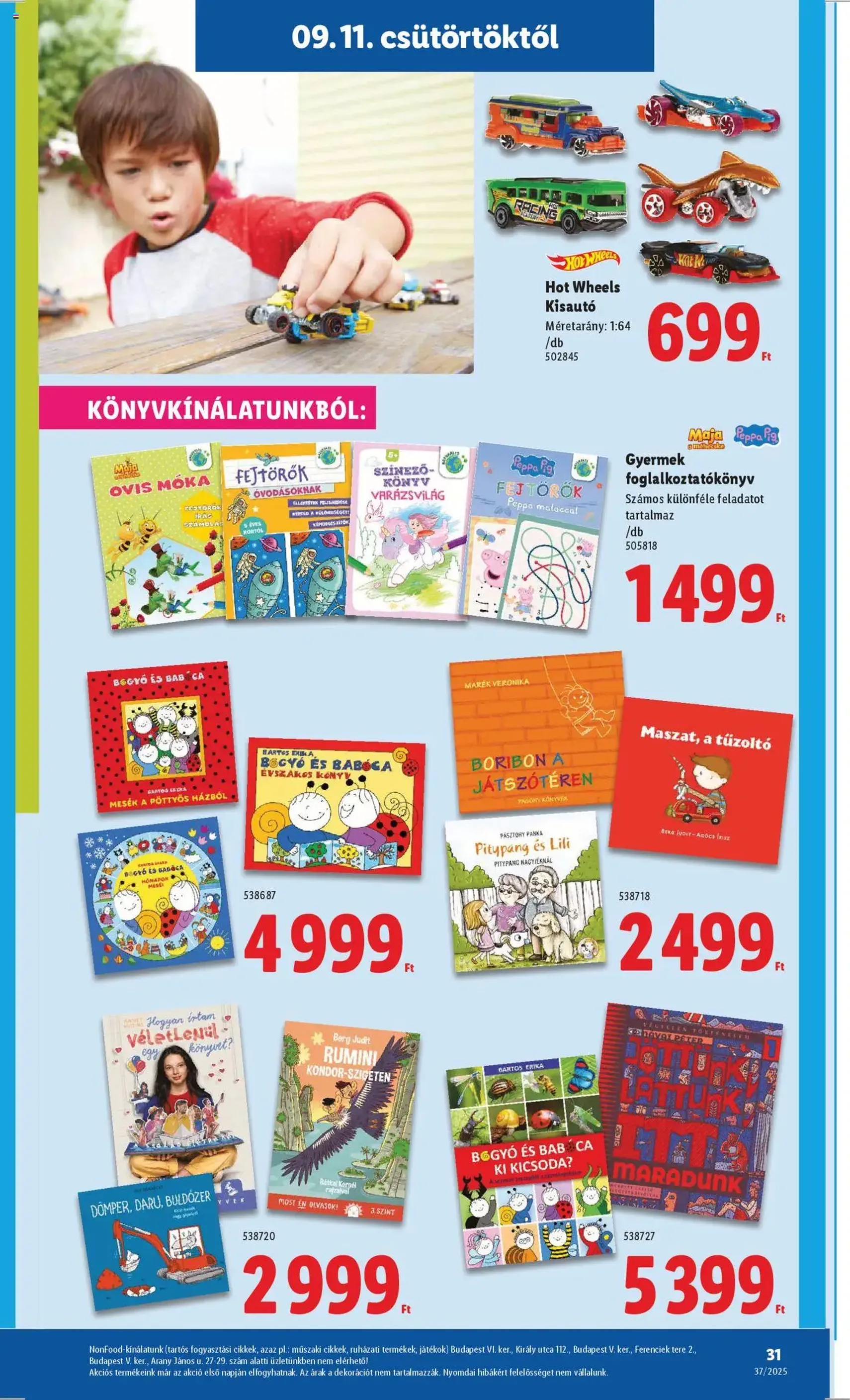 Lidl Akciós újság - 2025.09.11. érvényes szórólap 31 oldal 66 oldalból Lidl Akciós újság - 2025.09.11. érvényes szórólap 31 oldal 66 oldalból