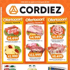 Vista previa del folleto Cordiez ofertas válido desde 31/07/2025