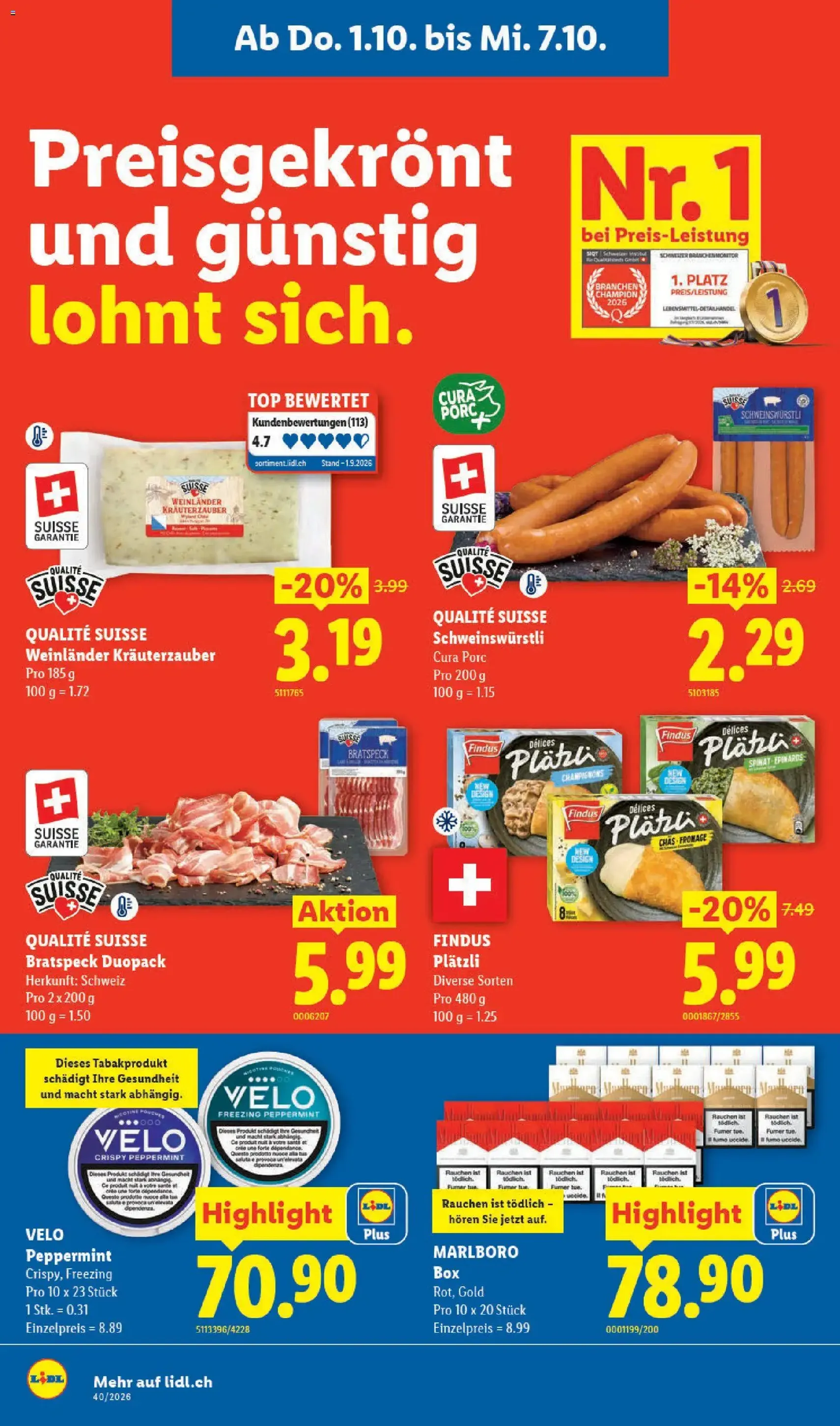 Lidl aktionen - Gültiger Prospekt ab 01.10.2026, Seite 8 von insgesamt 35