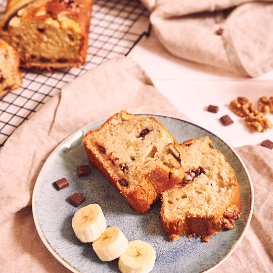 Náhľad receptu Banánový chlebík s orechmi a čokoládou