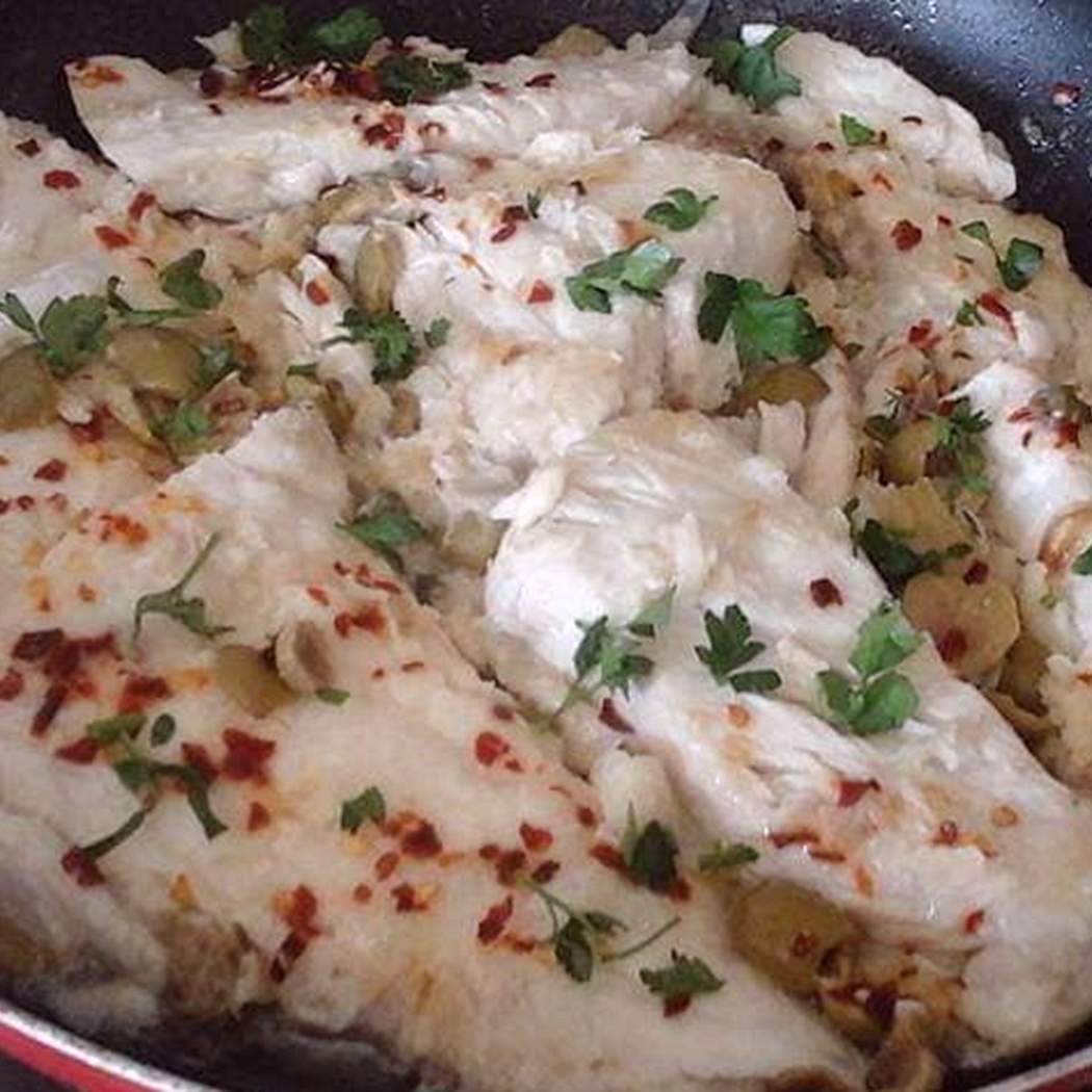 Pesce persico alla mediterranea