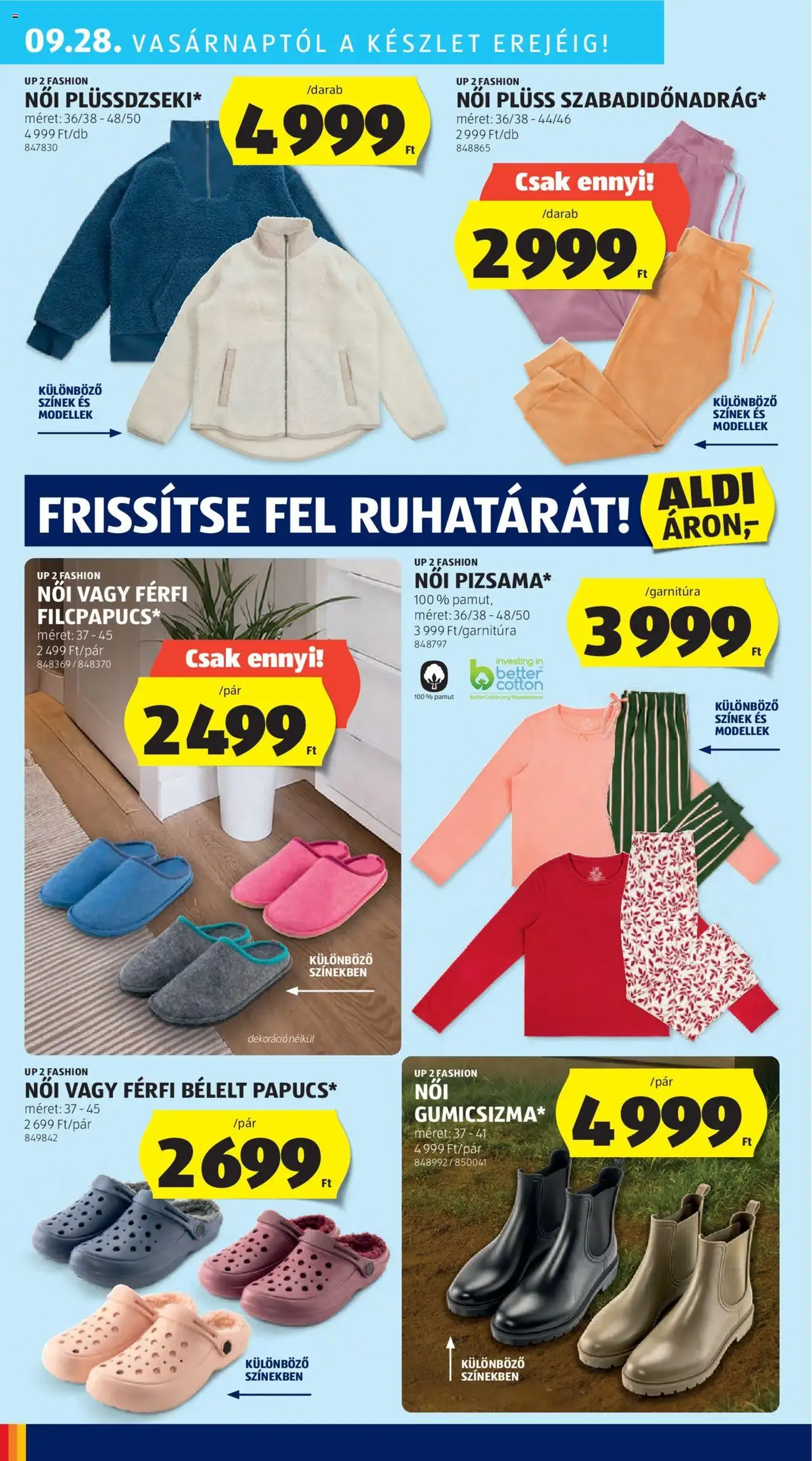 Aldi Akciós újság - 2025.09.25. érvényes szórólap 40 oldal 51 oldalból Aldi Akciós újság - 2025.09.25. érvényes szórólap 40 oldal 51 oldalból