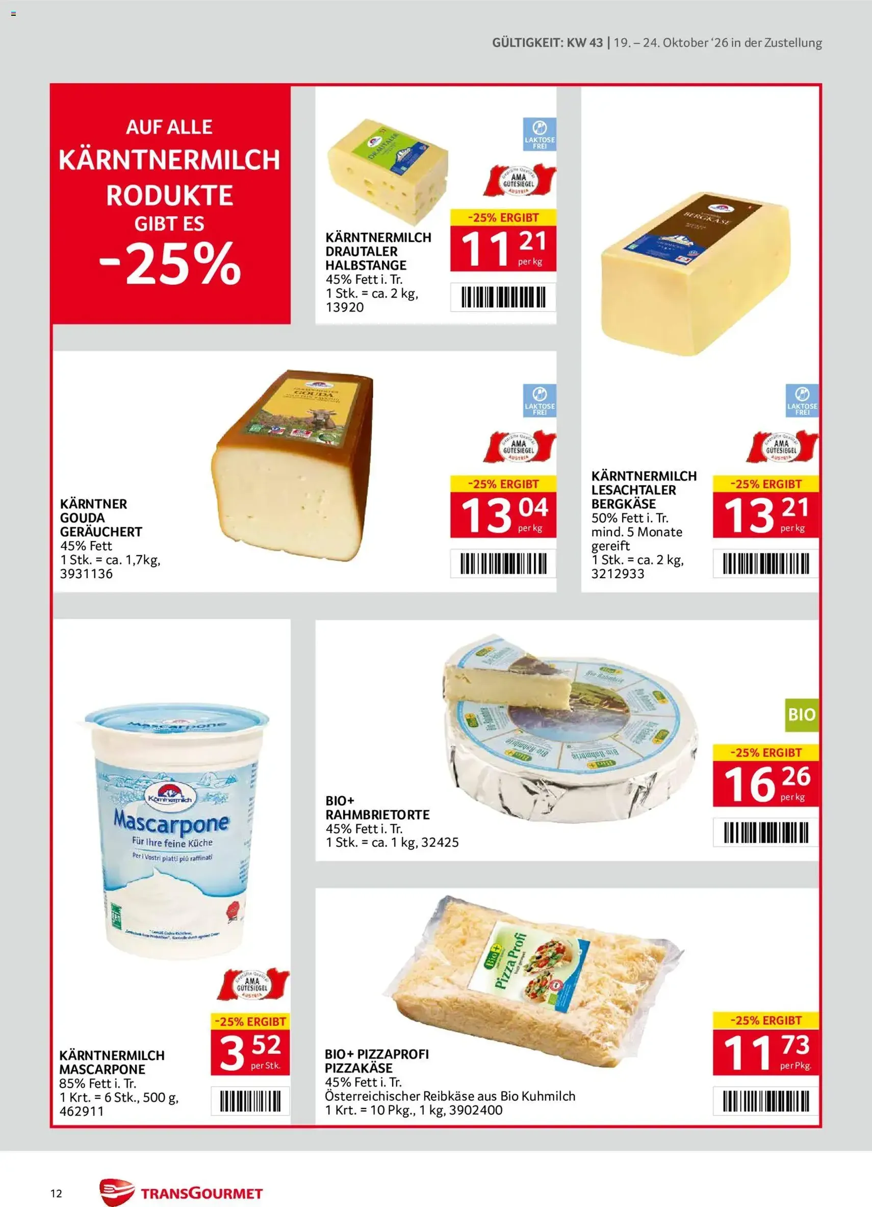 Transgourmet Flugblatt - Gültiger Prospekt ab 19.10.2026, Seite 12 von insgesamt 40