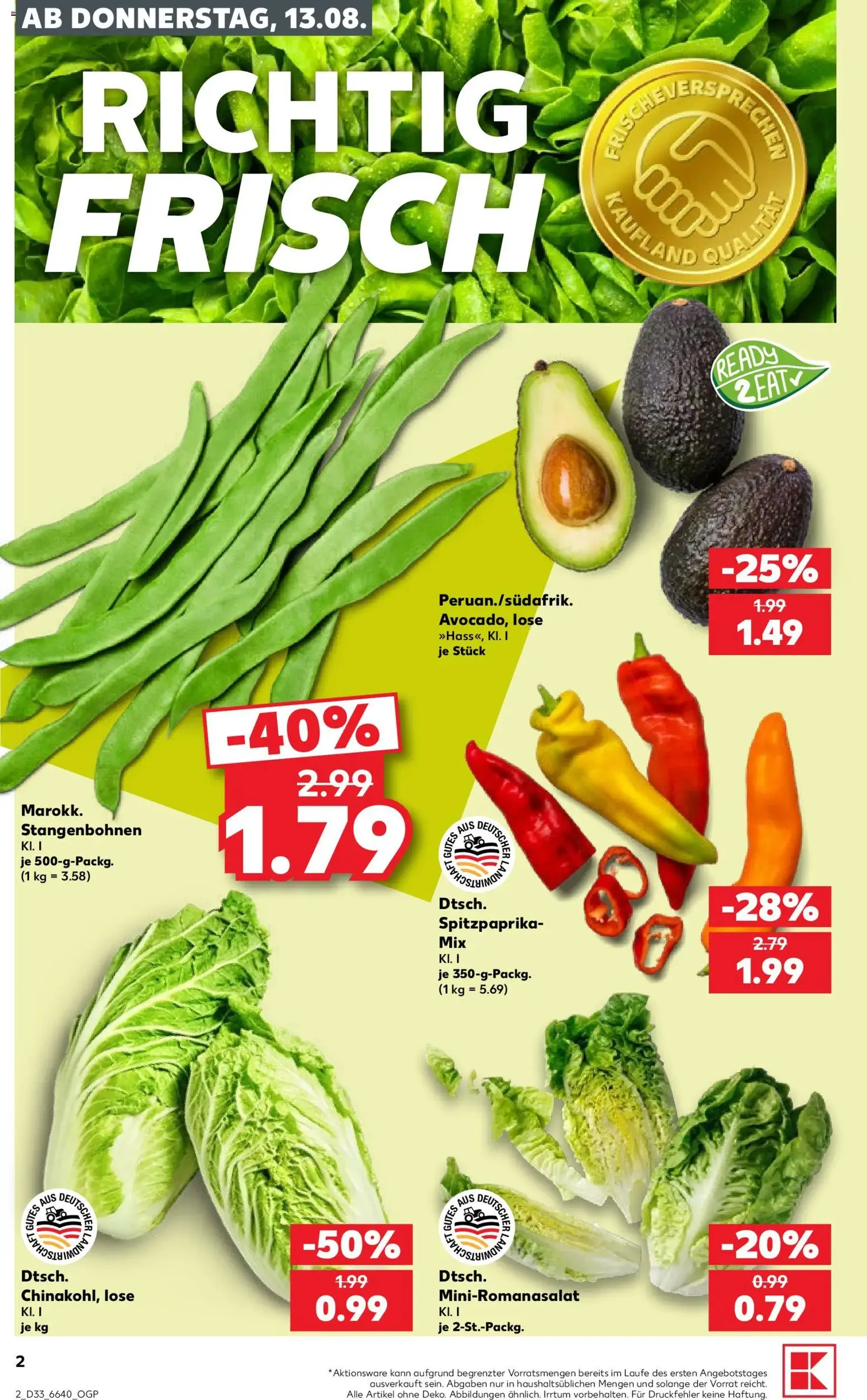 Kaufland Prospekt - Gültiger Prospekt ab 13.08.2026, Seite 2 von insgesamt 54