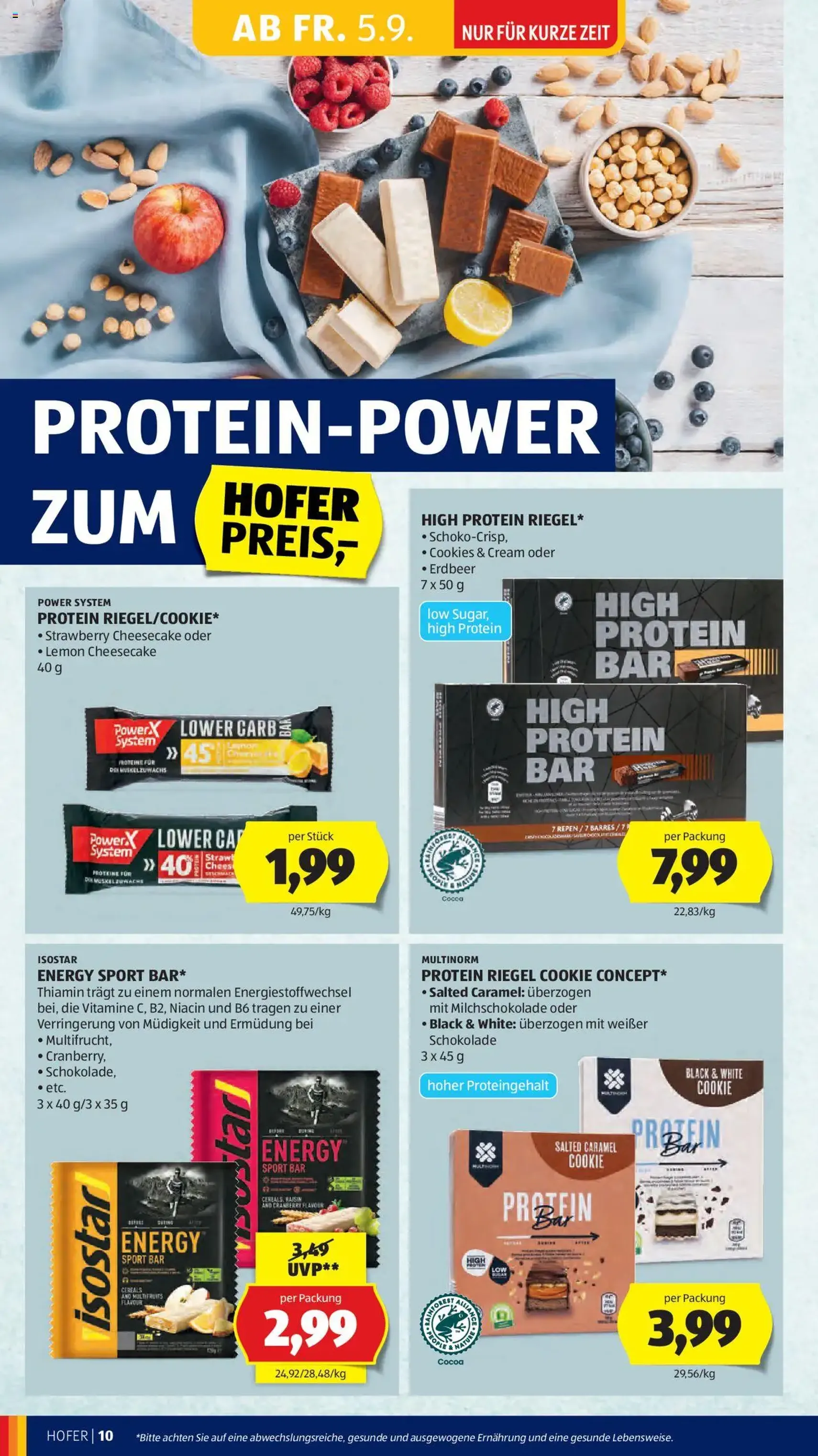 Hofer Flugblatt - Gültiger Prospekt ab 05.09.2025, Seite 12 von insgesamt 45 Hofer Flugblatt - Gültiger Prospekt ab 05.09.2025, Seite 12 von insgesamt 45
