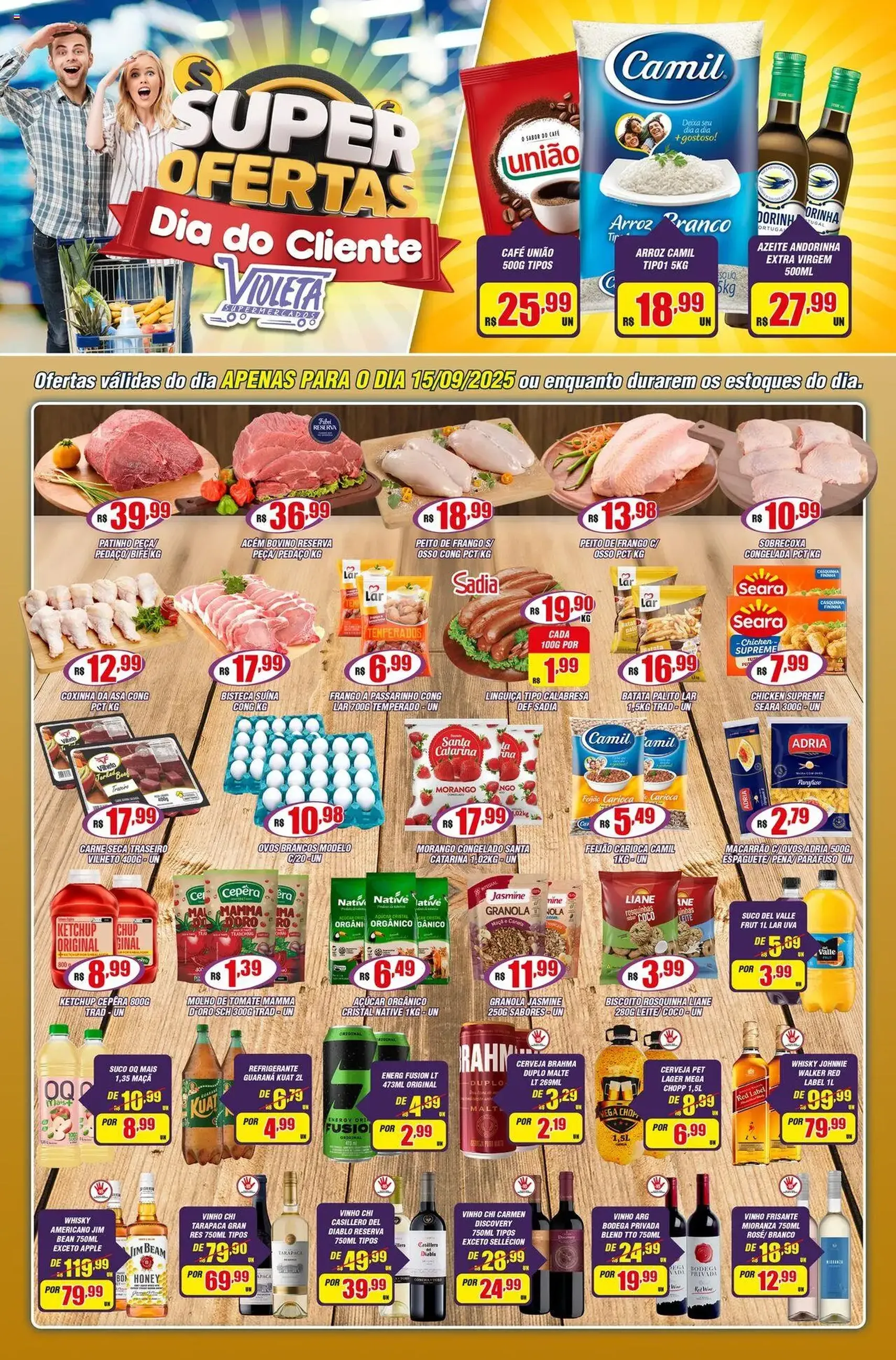 Violeta Supermercados - Ofertas da semana - folheto válido a partir de 15/09/2025 página 1 de 2