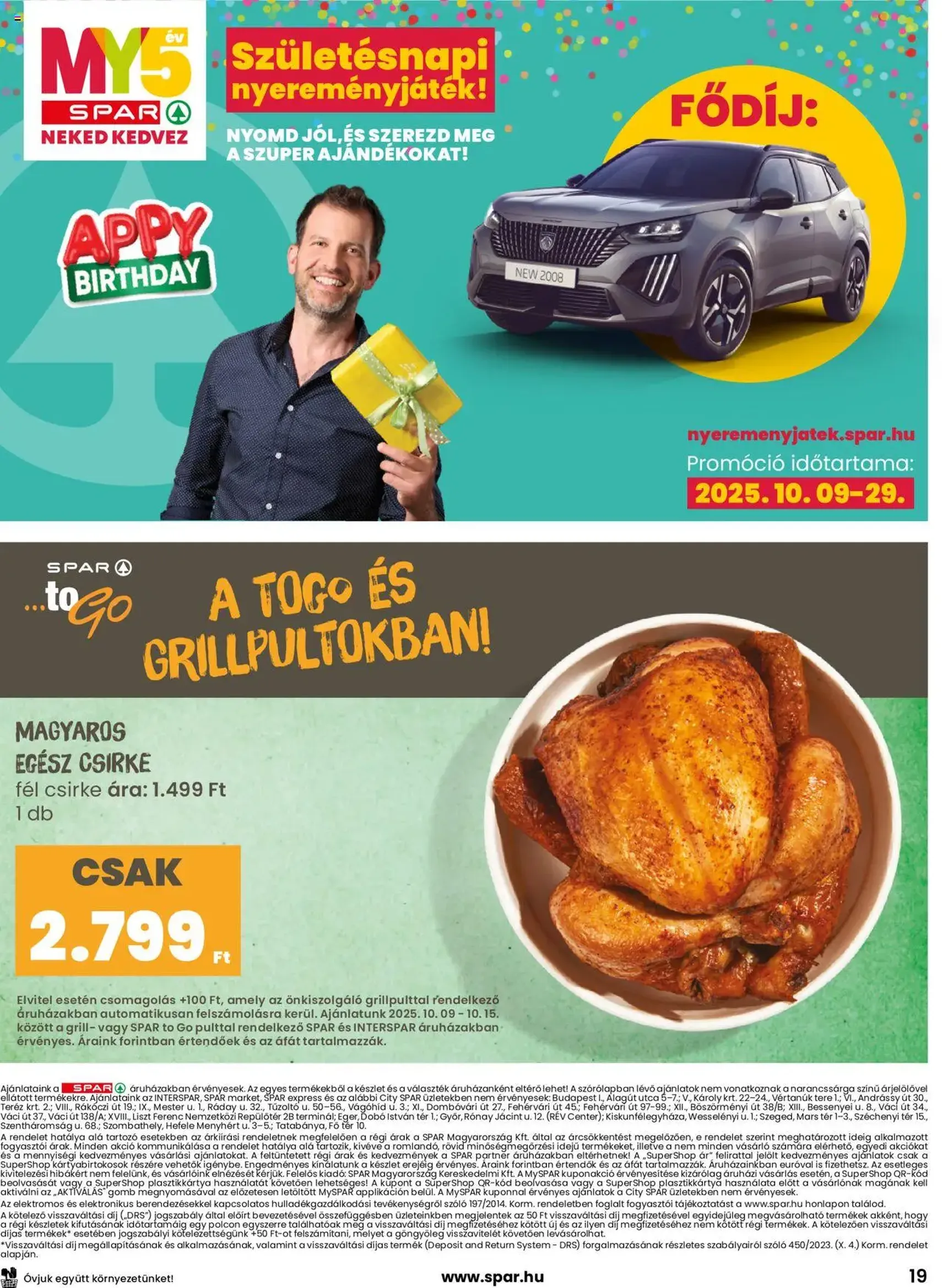 Spar Akciós újság - 2025.10.09. érvényes szórólap 19 oldal 20 oldalból