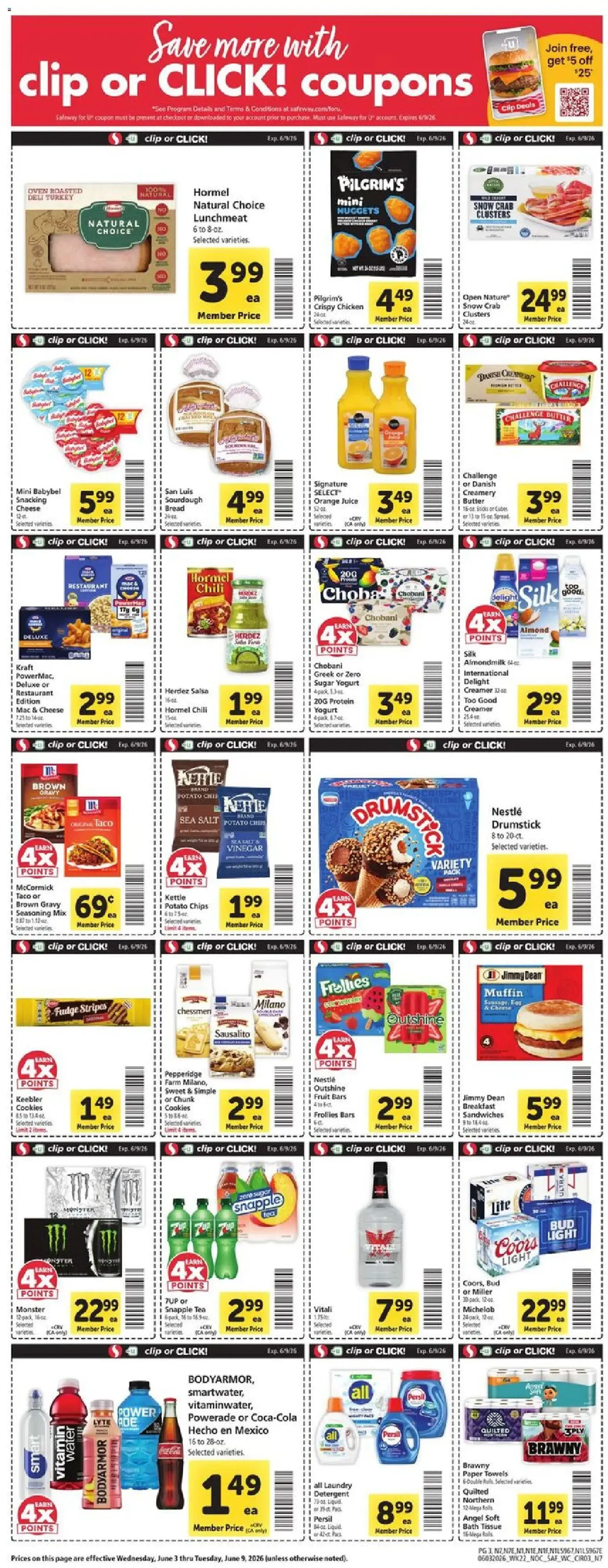Safeway Weekly Ad - valid flyer from 06/03/2026, page 3 of 11