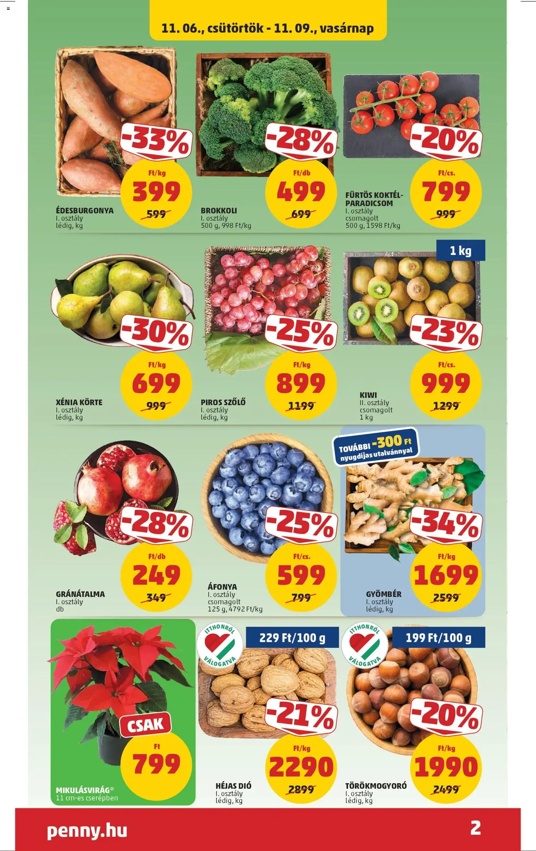 PENNY Akciós újság - 2025.11.06. érvényes szórólap 2 oldal 45 oldalból