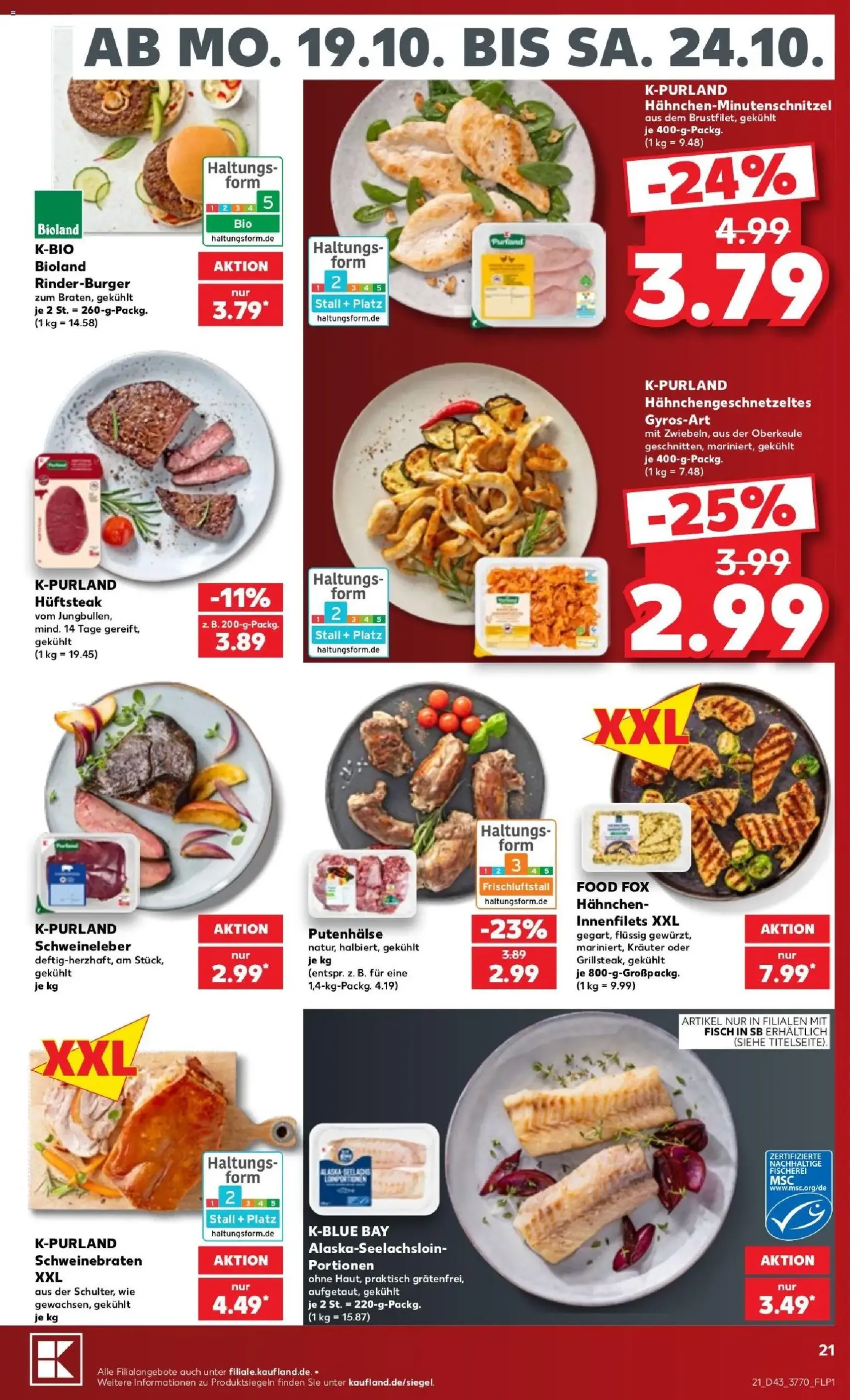 Kaufland Prospekt - Gültiger Prospekt ab 19.10.2026, Seite 21 von insgesamt 68