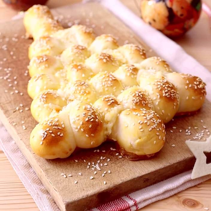 Albero di natale al formaggio