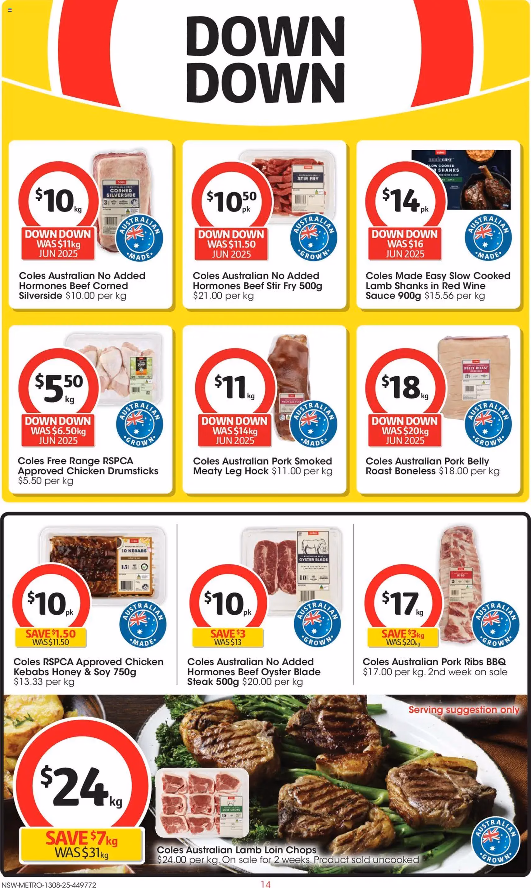 Coles Catalogue NSW - valid flyer from 13/08/2025, page 14 of 49 Coles Catalogue NSW - valid flyer from 13/08/2025, page 14 of 49