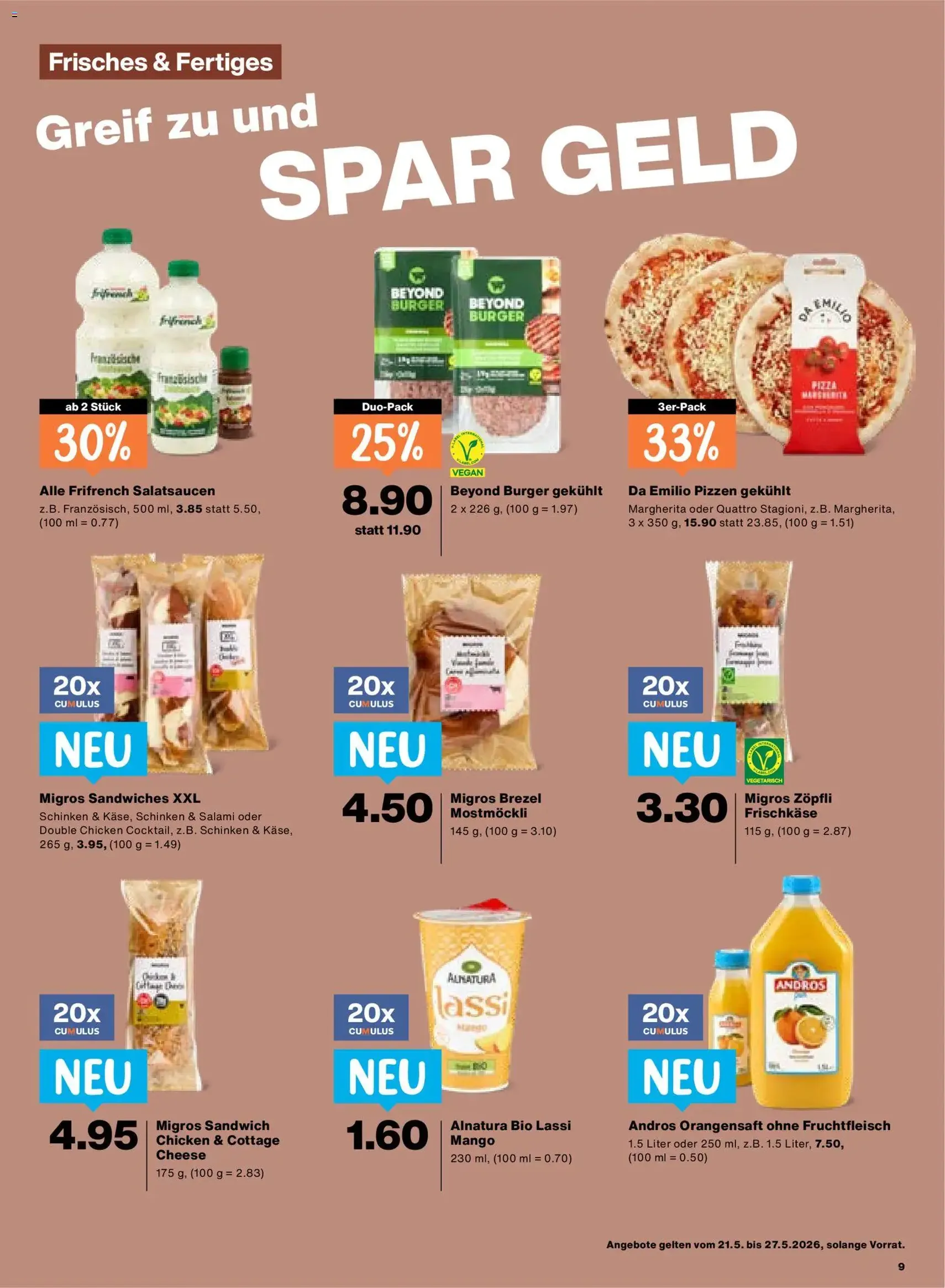 Migros aktionen - Gültiger Prospekt ab 21.05.2026, Seite 9 von insgesamt 24