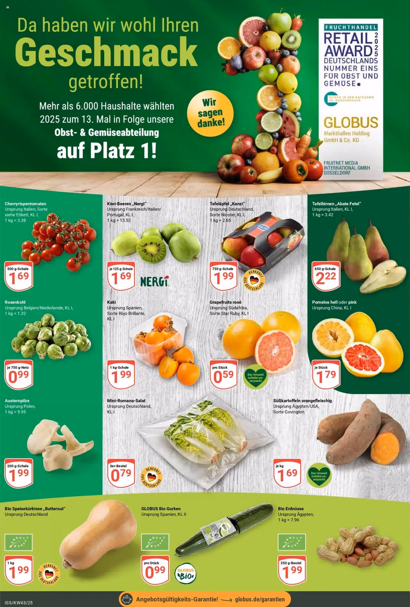 Globus Prospekt - Gültiger Prospekt ab 20.10.2025, Seite 7 von insgesamt 27 Globus Prospekt - Gültiger Prospekt ab 20.10.2025, Seite 7 von insgesamt 27