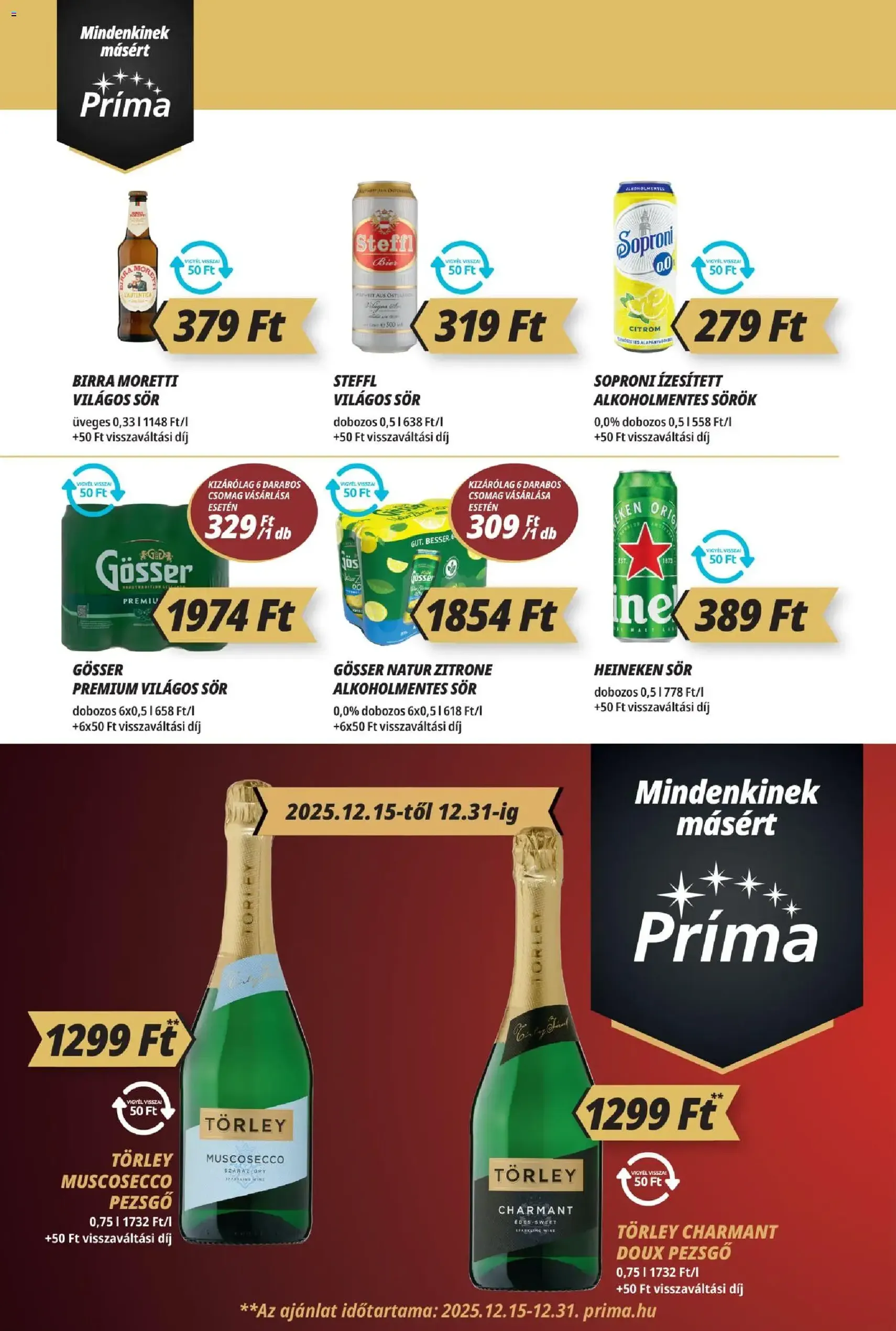 CBA Príma Akciós újság - 2025.12.13. érvényes szórólap 10 oldal 12 oldalból