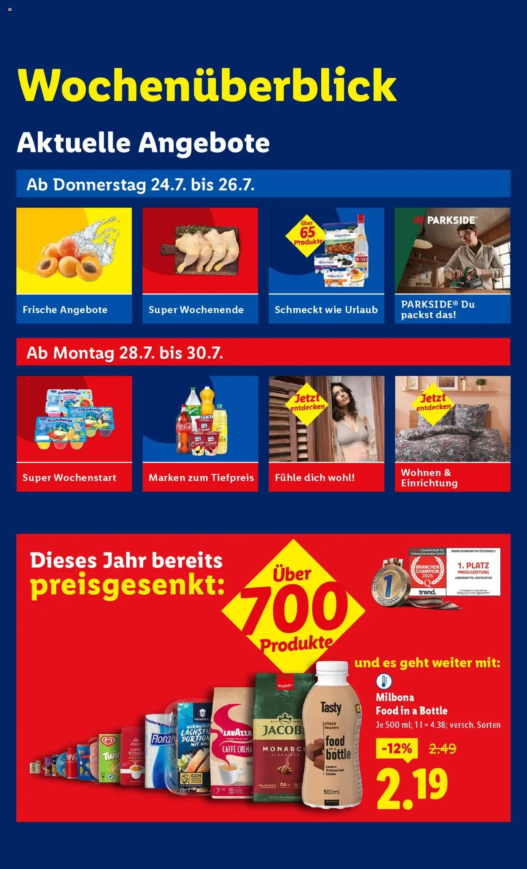 Lidl - Flugblatt - Gültiger Prospekt ab 24.07.2025, Seite 2 von insgesamt 49 Lidl - Flugblatt - Gültiger Prospekt ab 24.07.2025, Seite 2 von insgesamt 49