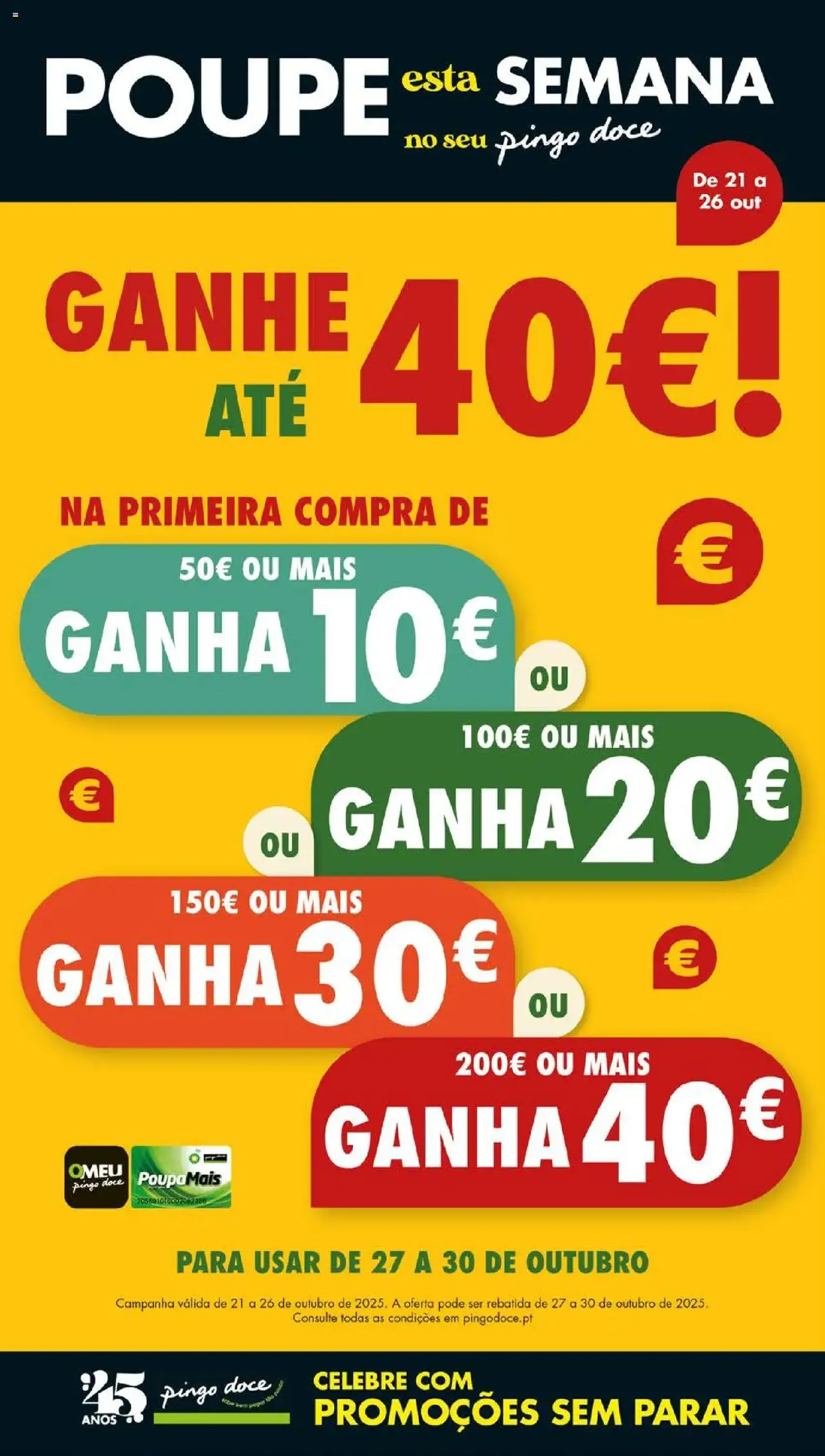 Pingo Doce folheto - folheto válido a partir de 21/10/2025 página 1 de 62 Pingo Doce folheto - folheto válido a partir de 21/10/2025 página 1 de 62
