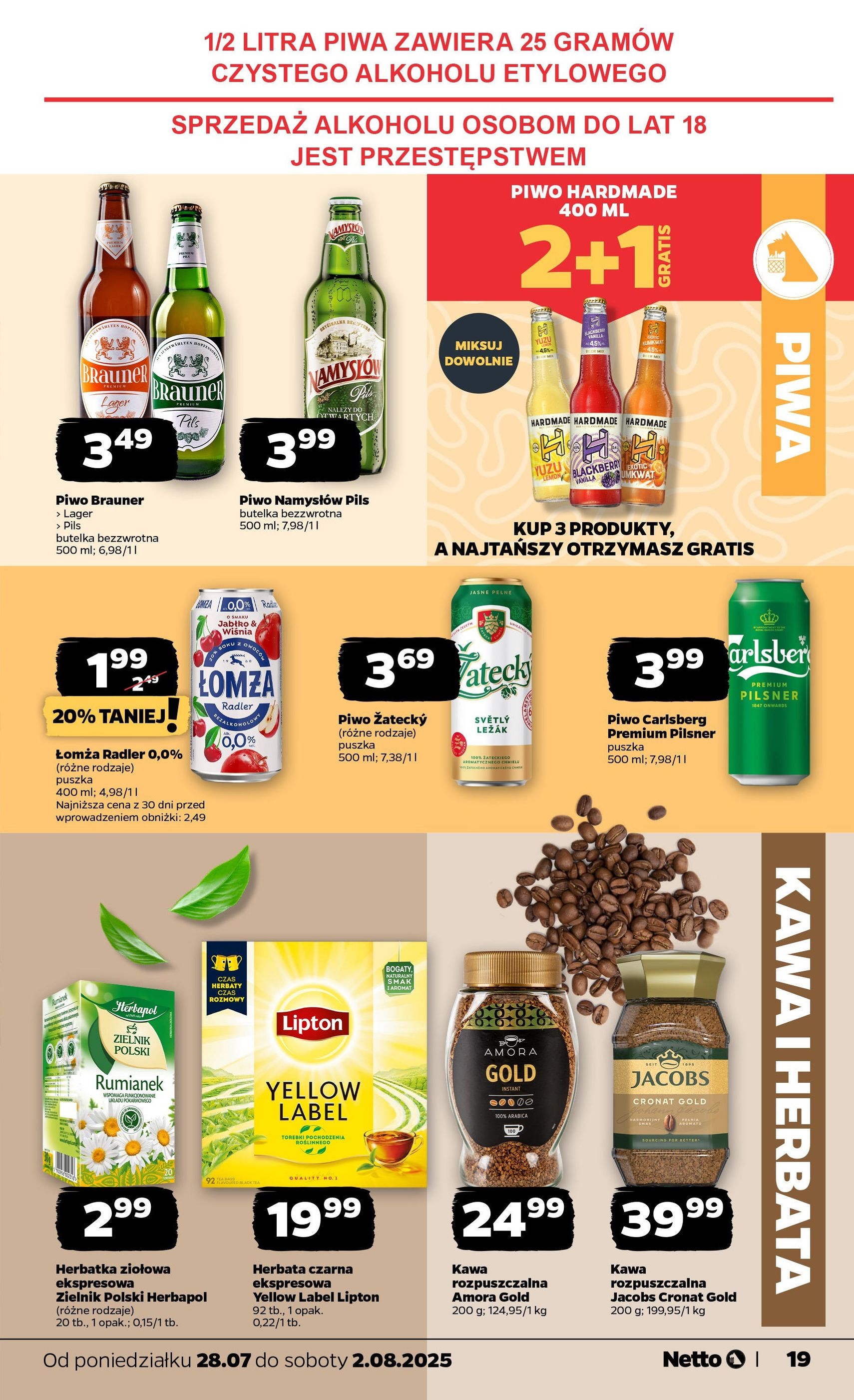 Netto gazetka - Spożywcza - ważny gazetka od 28.07.2025 strona 19 z 31 Netto gazetka - Spożywcza - ważny gazetka od 28.07.2025 strona 19 z 31