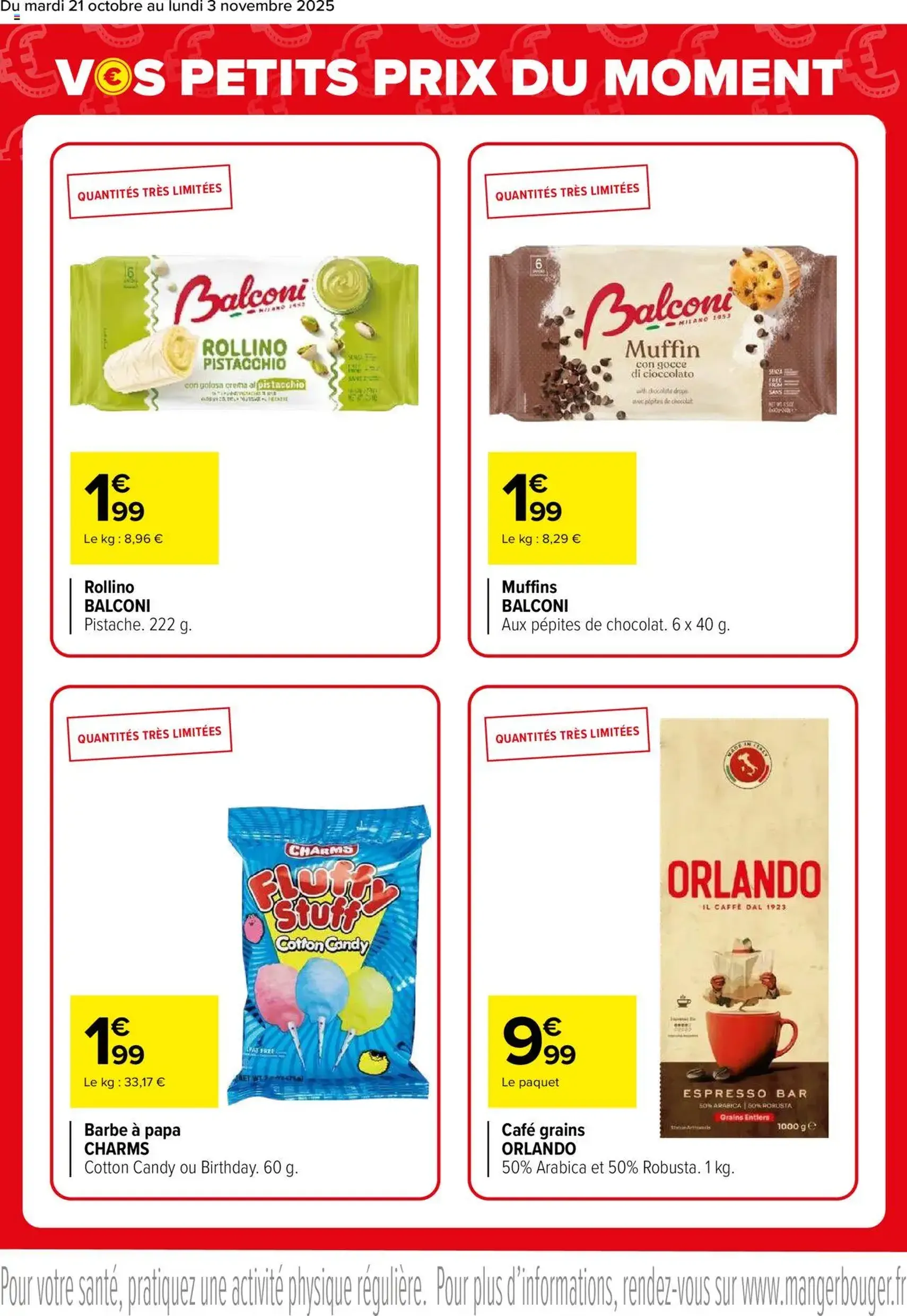 Carrefour catalogue Vos petits prix du moment - brochure valable à partir du 21/10/2025, page 4 sur 5 Carrefour catalogue Vos petits prix du moment - brochure valable à partir du 21/10/2025, page 4 sur 5