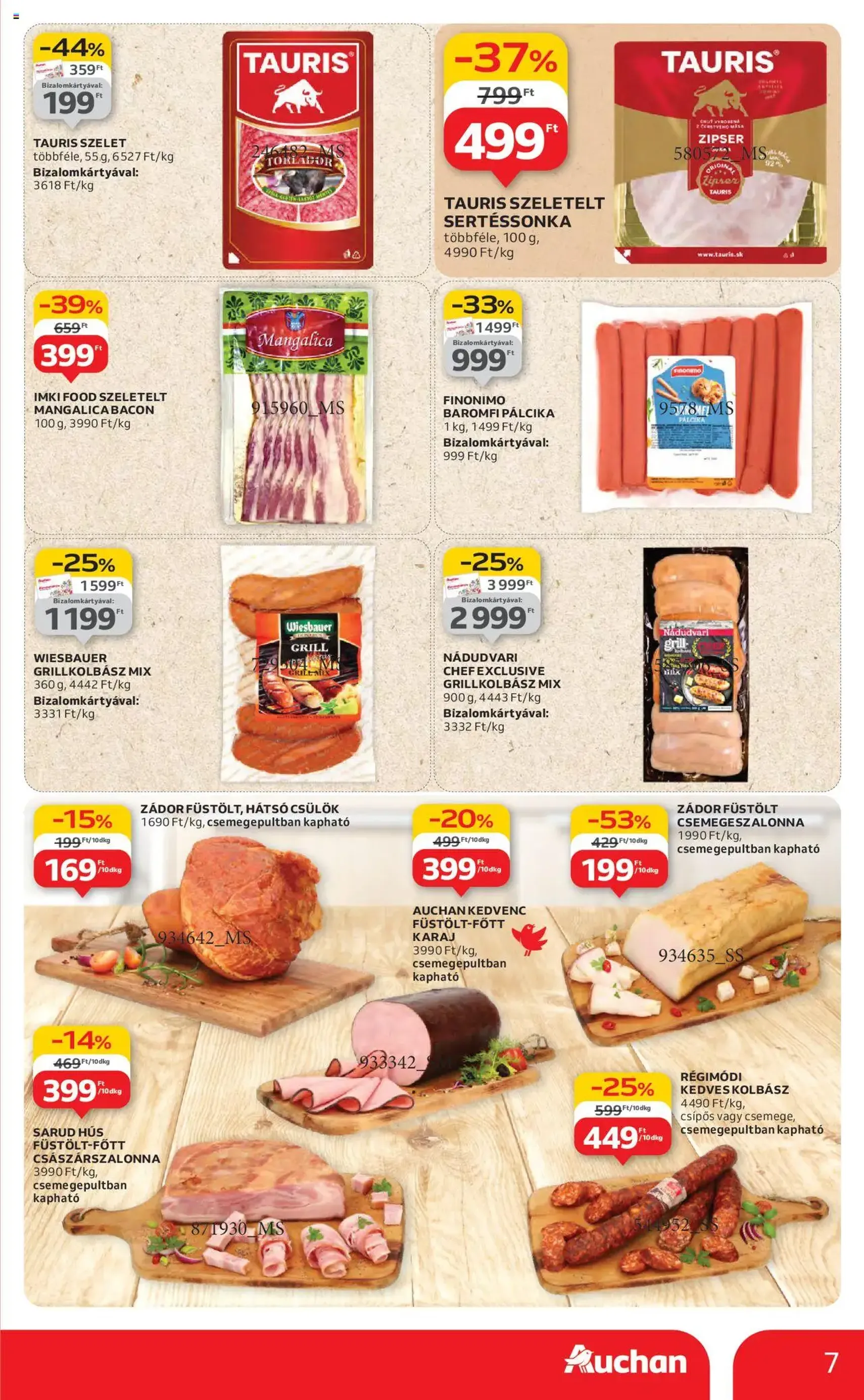 Auchan Akciós újság - 2025.07.31. érvényes szórólap 7 oldal 42 oldalból Auchan Akciós újság - 2025.07.31. érvényes szórólap 7 oldal 42 oldalból