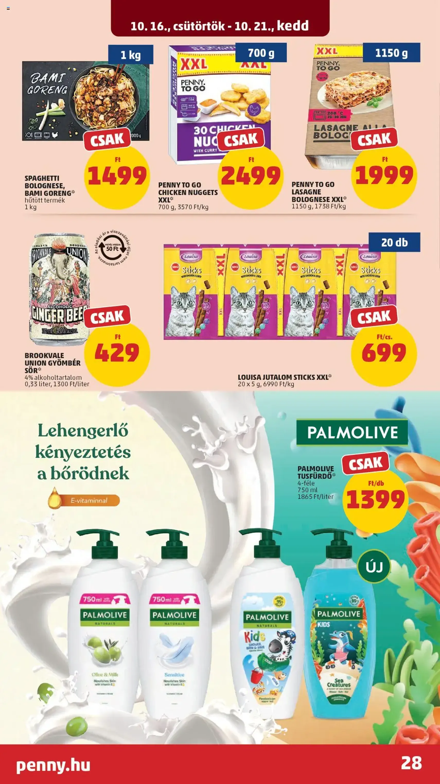 PENNY Akciós újság - 2025.10.16. érvényes szórólap 32 oldal 42 oldalból PENNY Akciós újság - 2025.10.16. érvényes szórólap 32 oldal 42 oldalból