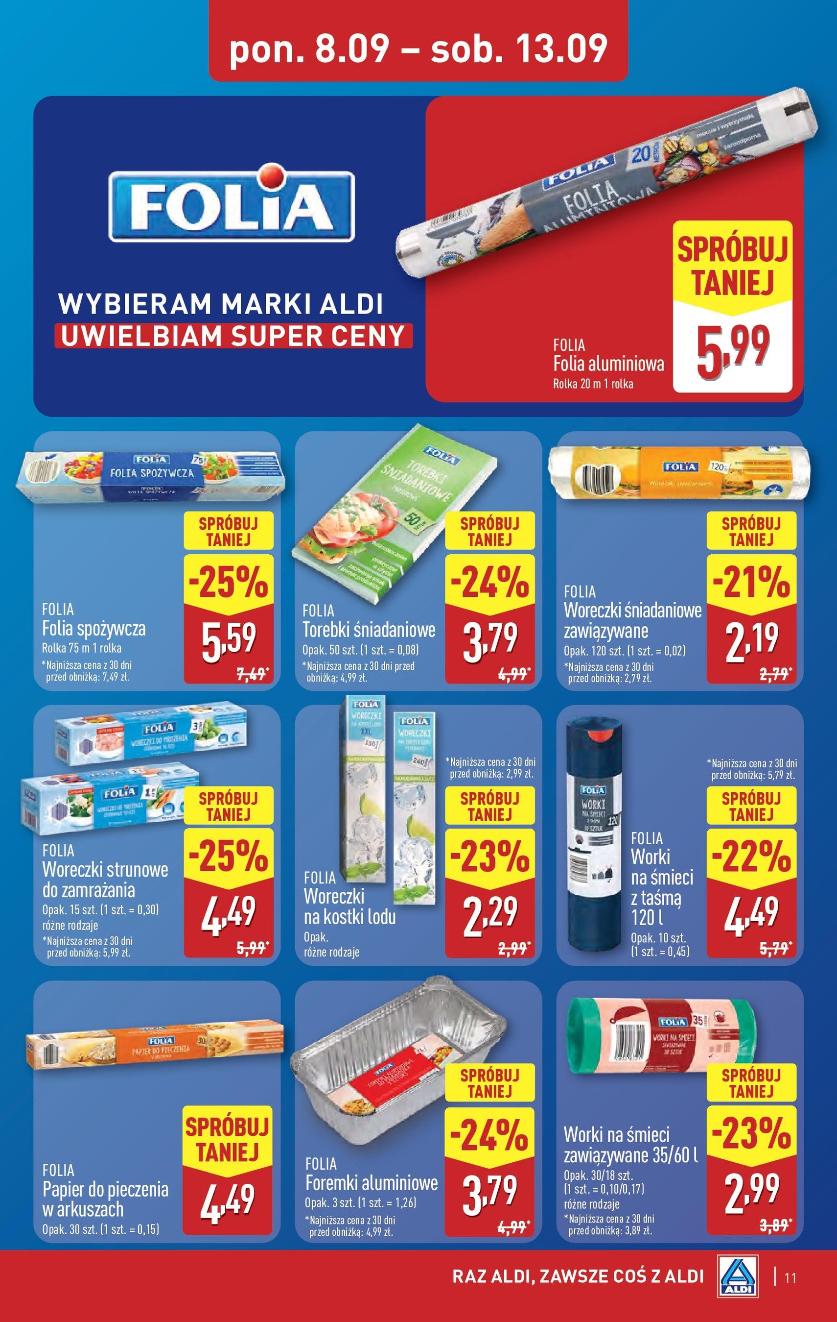 Aldi Gazetka - ważny gazetka od 08.09.2025 strona 11 z 44 Aldi Gazetka - ważny gazetka od 08.09.2025 strona 11 z 44