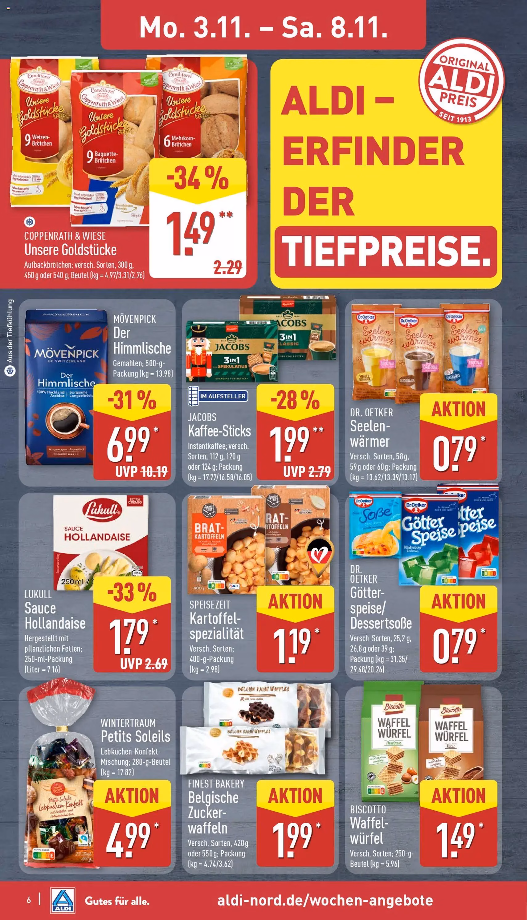 Aldi Prospekt - Gültiger Prospekt ab 03.11.2025, Seite 6 von insgesamt 48 Aldi Prospekt - Gültiger Prospekt ab 03.11.2025, Seite 6 von insgesamt 48