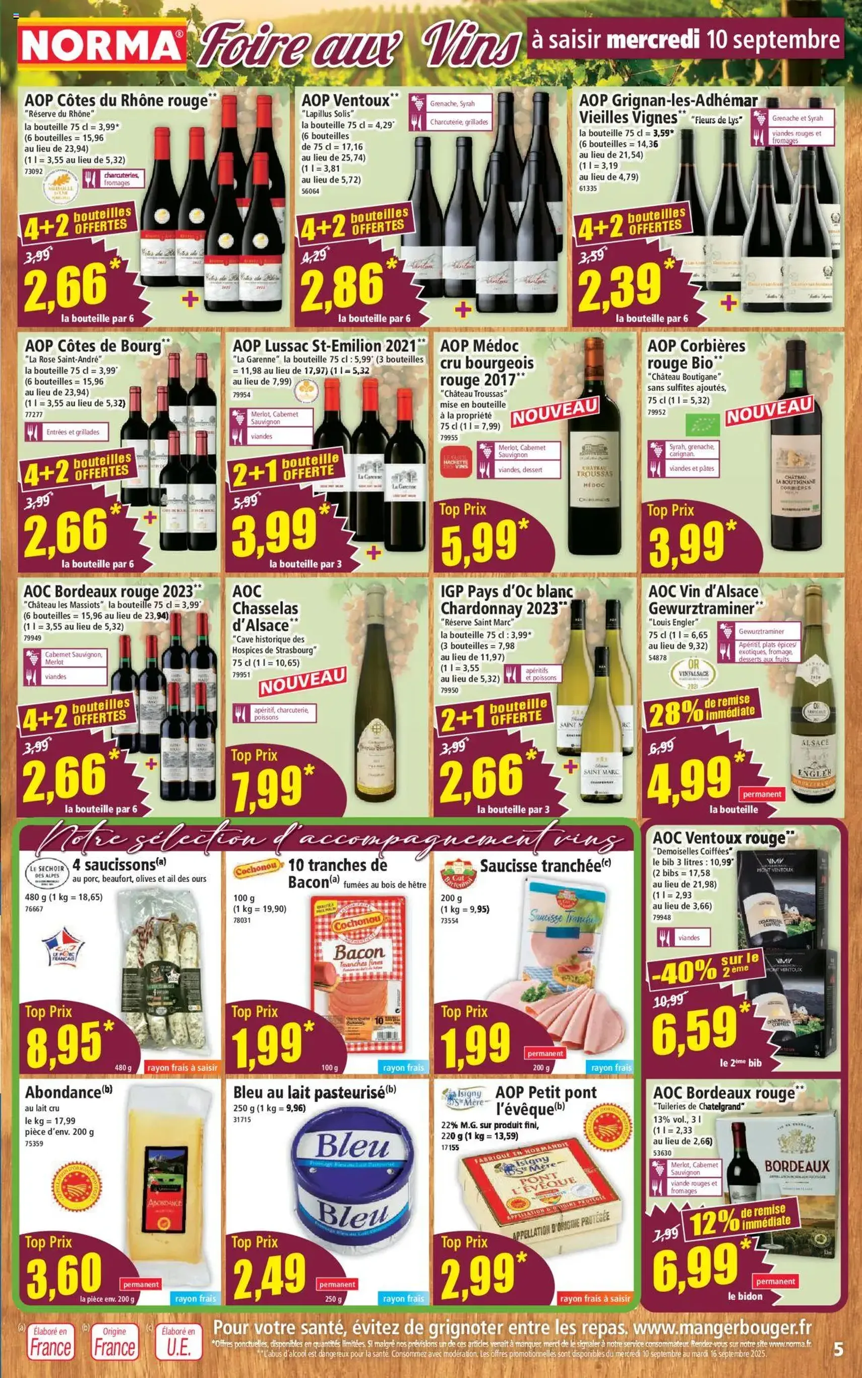 Norma catalogue - brochure valable à partir du 10/09/2025, page 5 sur 14