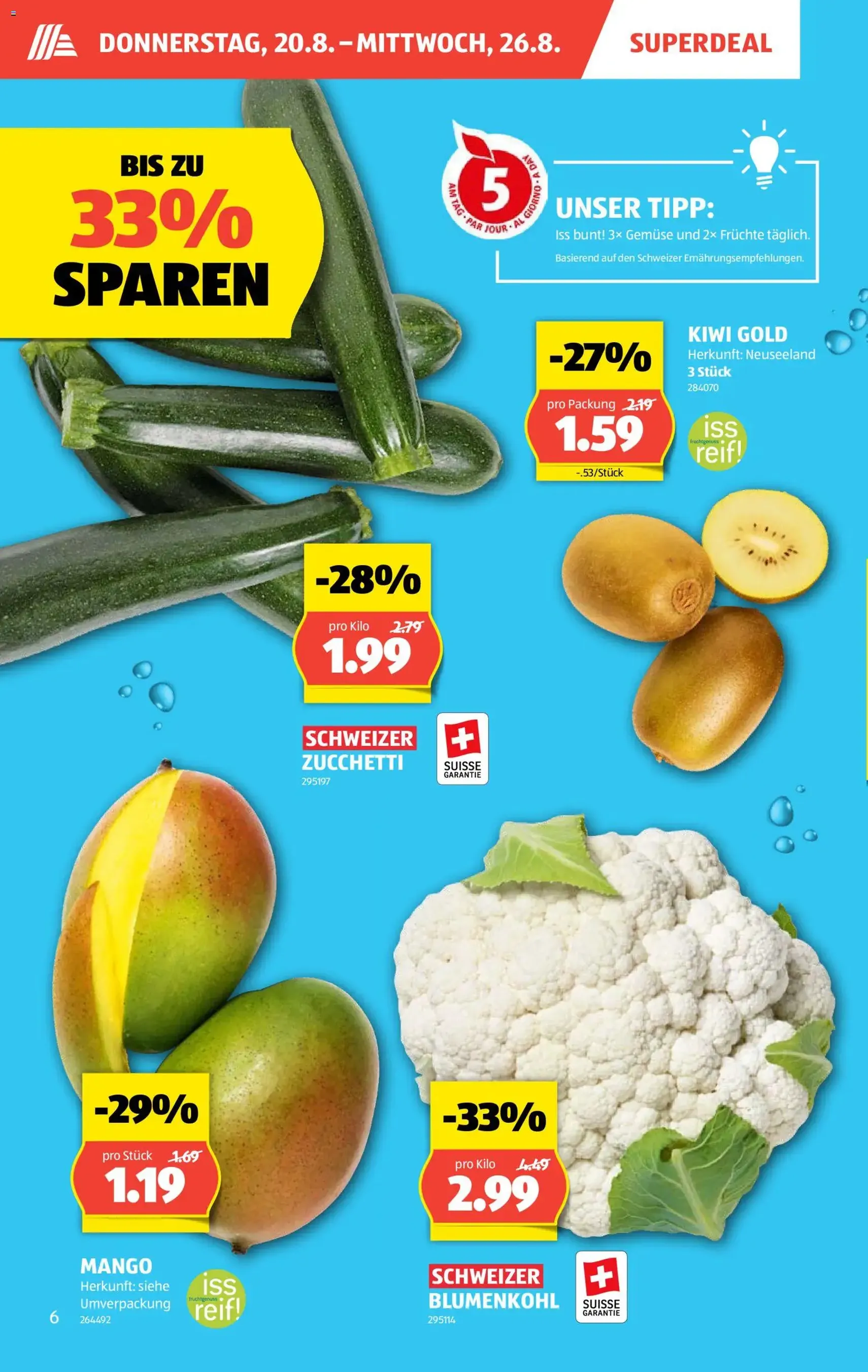 Aldi aktionen - Gültiger Prospekt ab 20.08.2026, Seite 6 von insgesamt 40