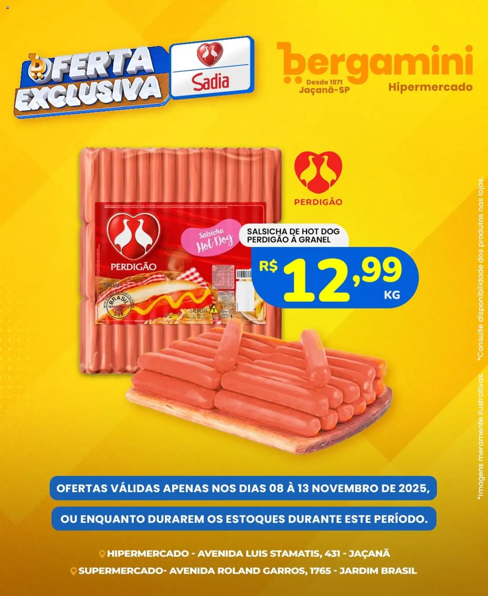 Supermercado Bergamini - Ofertas Sadia e Perdigão - folheto válido a partir de 08/11/2025 página 1 de 7