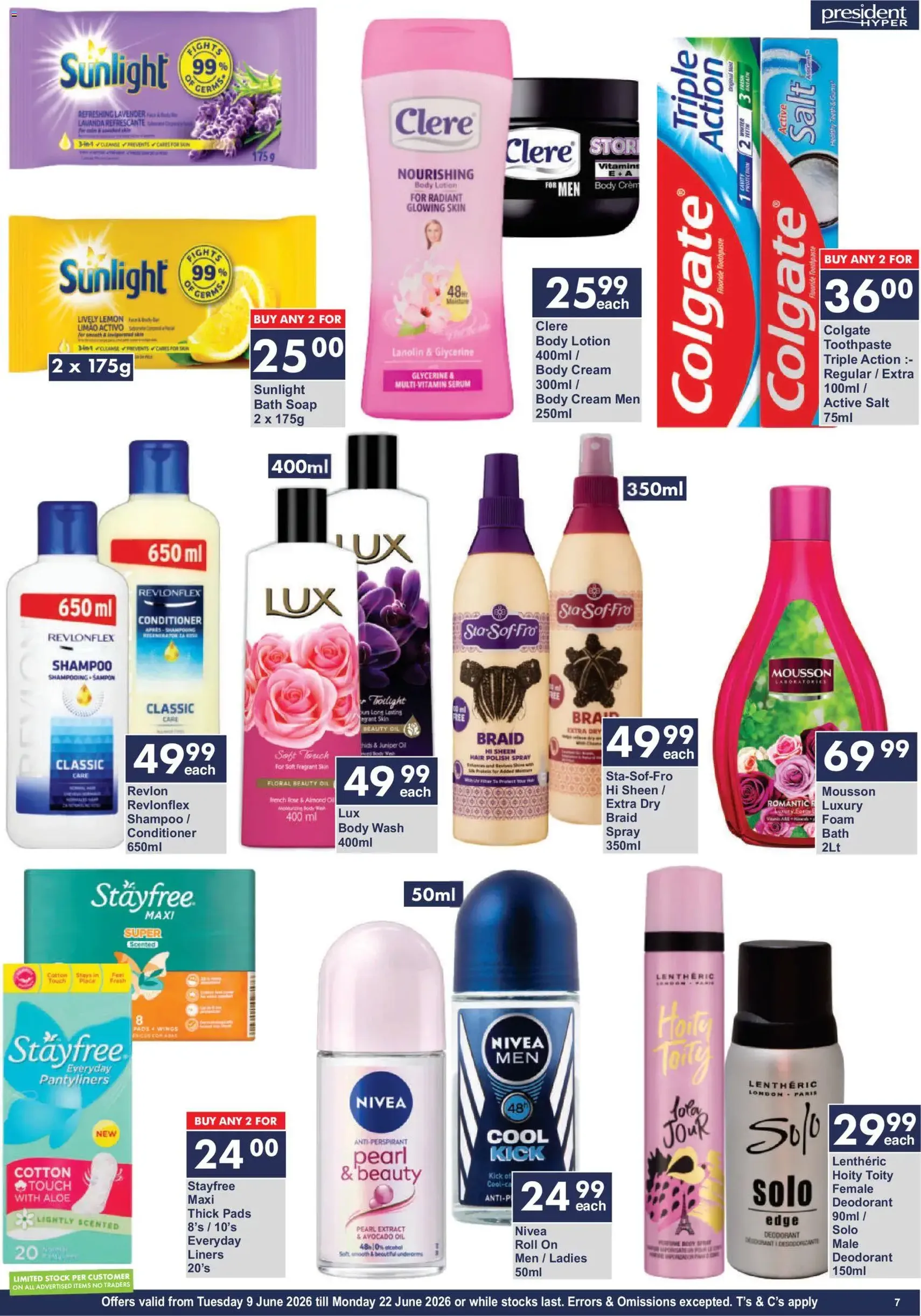 President Hyper Specials - valid flyer from 09/06/2026, page 7 of 9