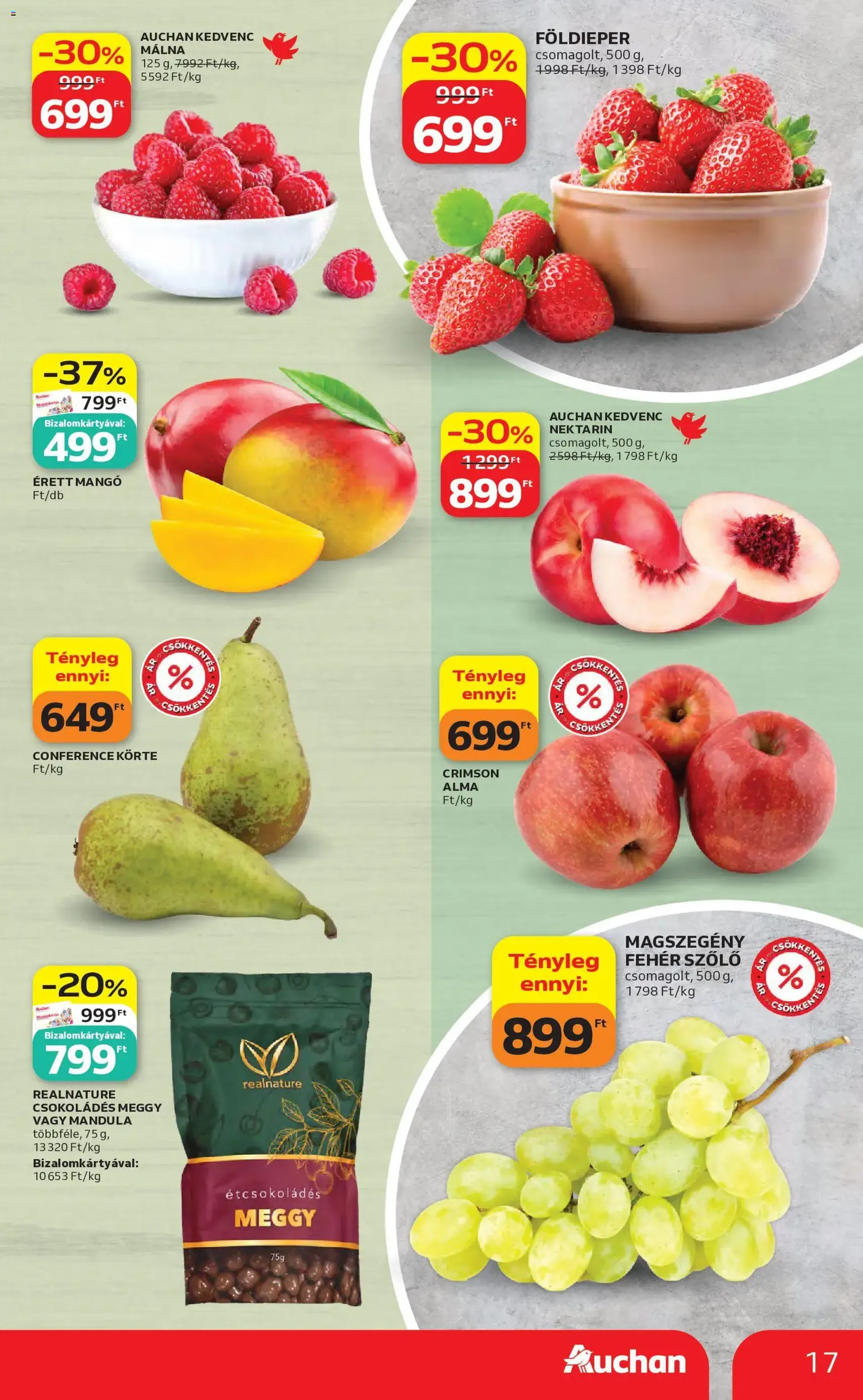 Auchan akciós újság - 2026.05.14. érvényes szórólap 17 oldal 58 oldalból