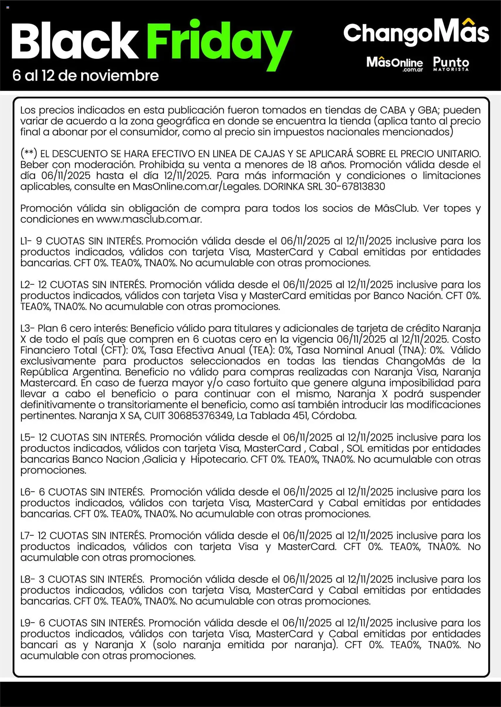 Punto Mayorista Black Friday - folleto válido desde 06/11/2025 página 16 de 17