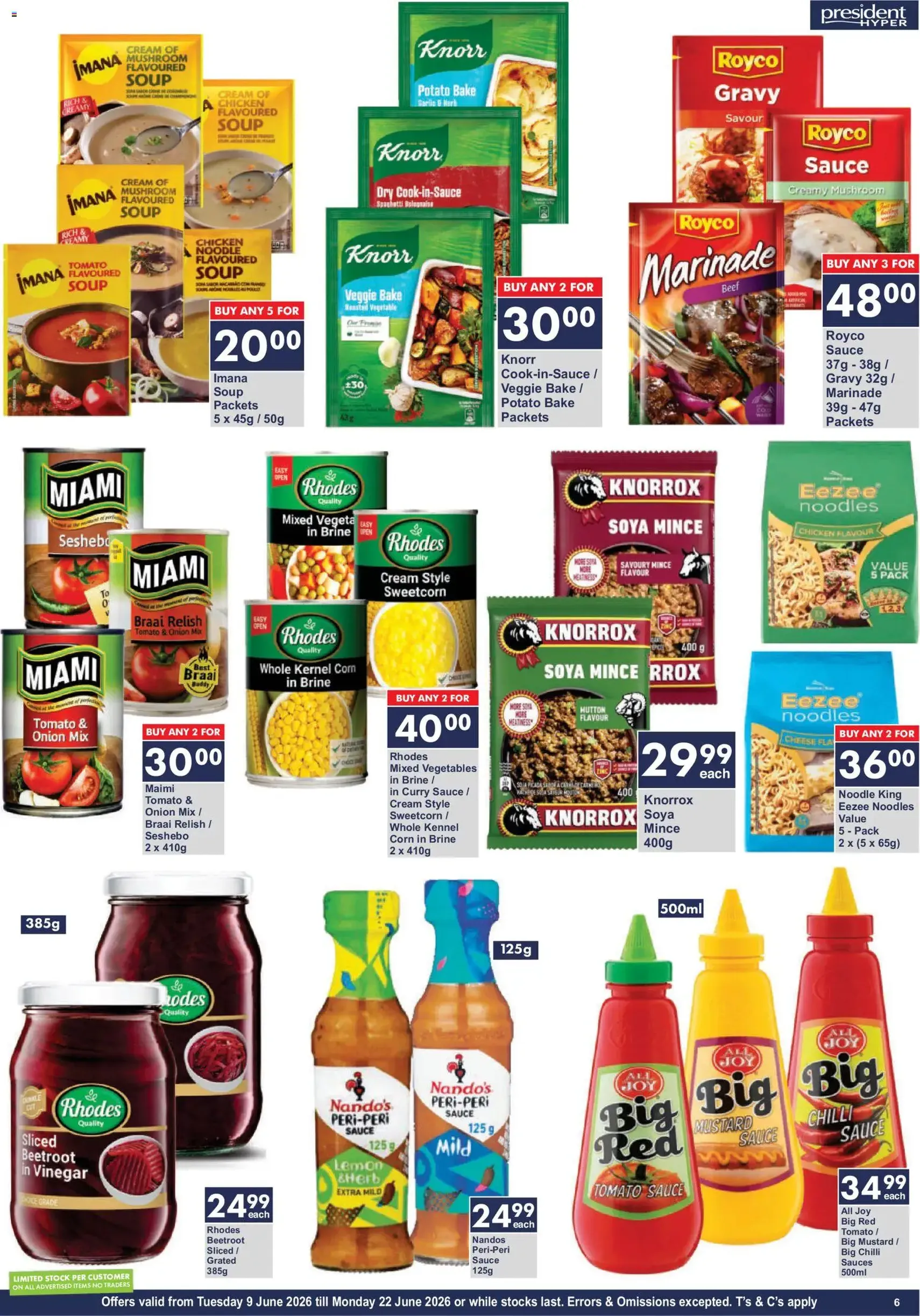 President Hyper Specials - valid flyer from 09/06/2026, page 6 of 9